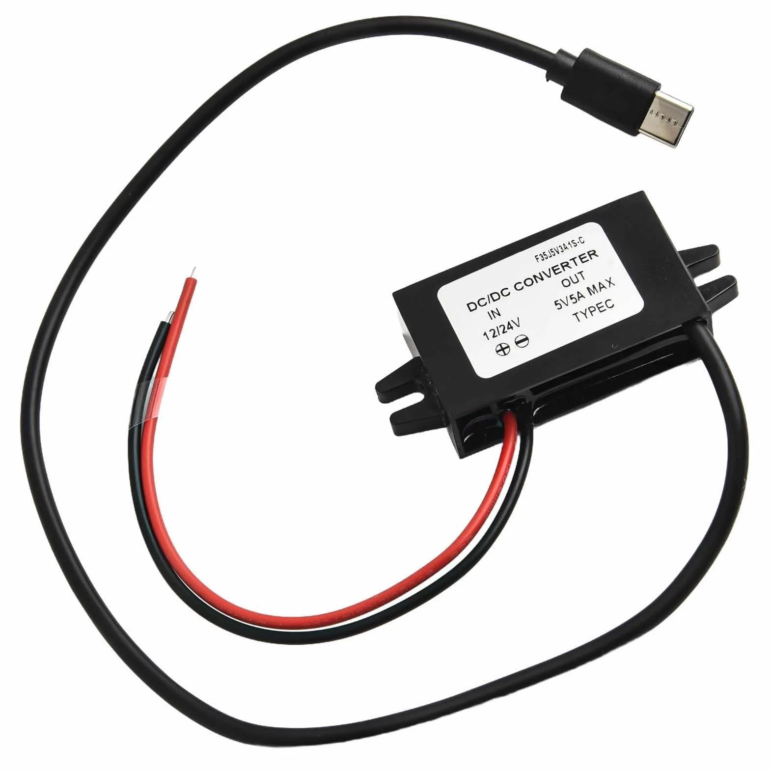 BlissfulAbode DC 12V/24V a 5V USB C 25W módulo convertidor con Salida 5A para Carga móvil