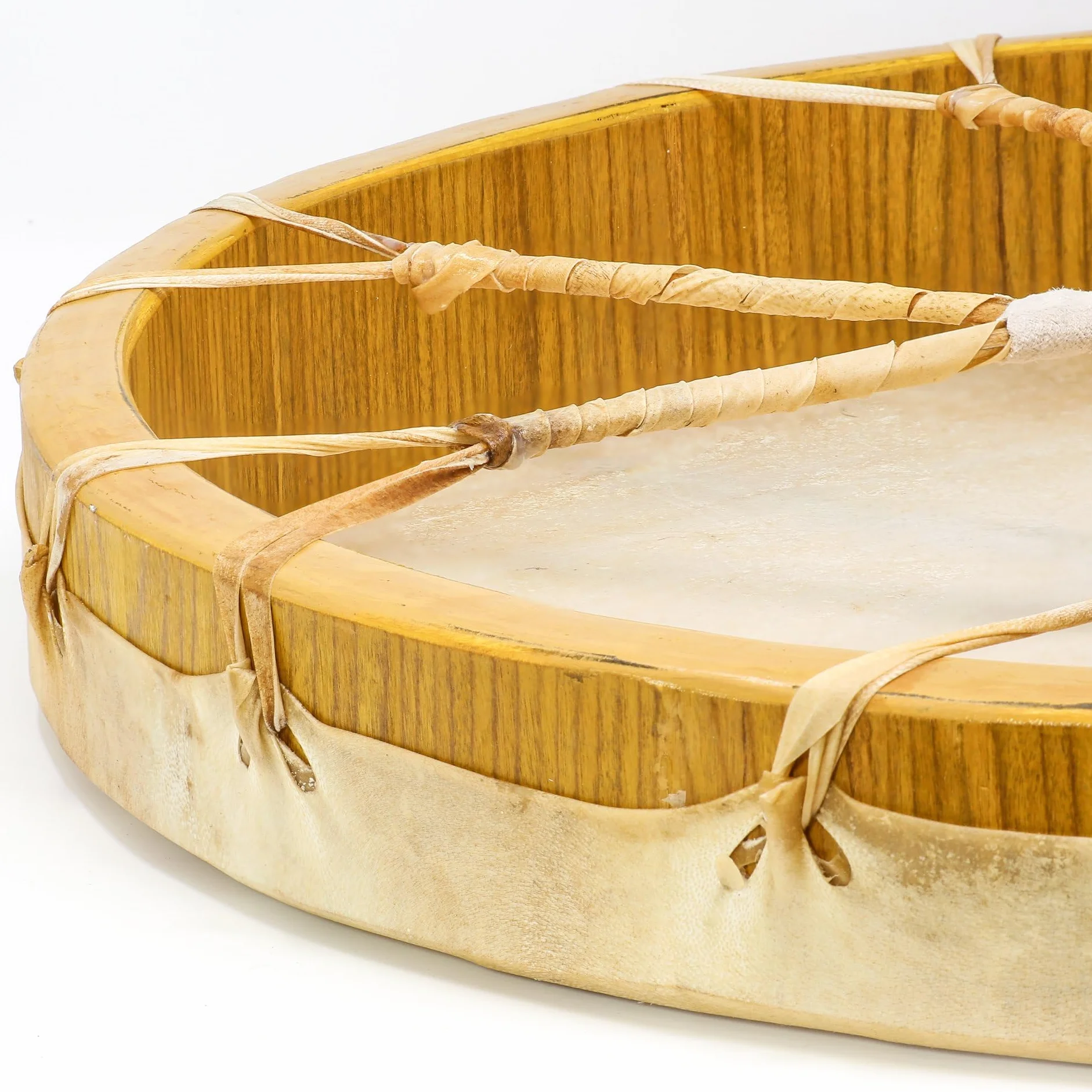 Tambor de chamán (40 cm de diámetro tambor de marco redondo piel de cabra Shaman Drum incluye mazo