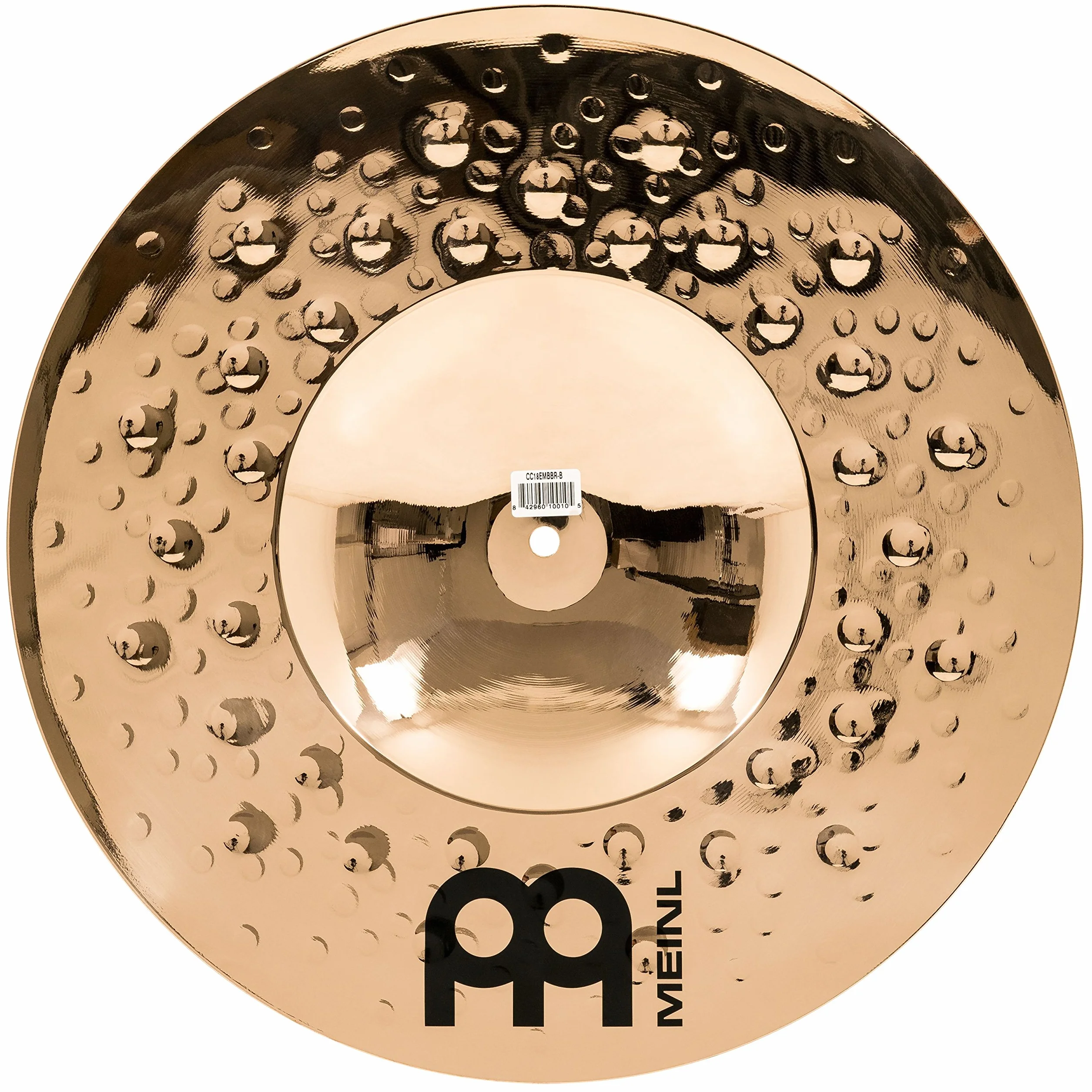 Meinl Cymbals Classics Custom Extreme Metal Plato Big Bell Ride de 18 pulgadas (45,72cm) Platillos de Batería - Bronce B12, Acabado Brillante (CC18EMBBR-B)