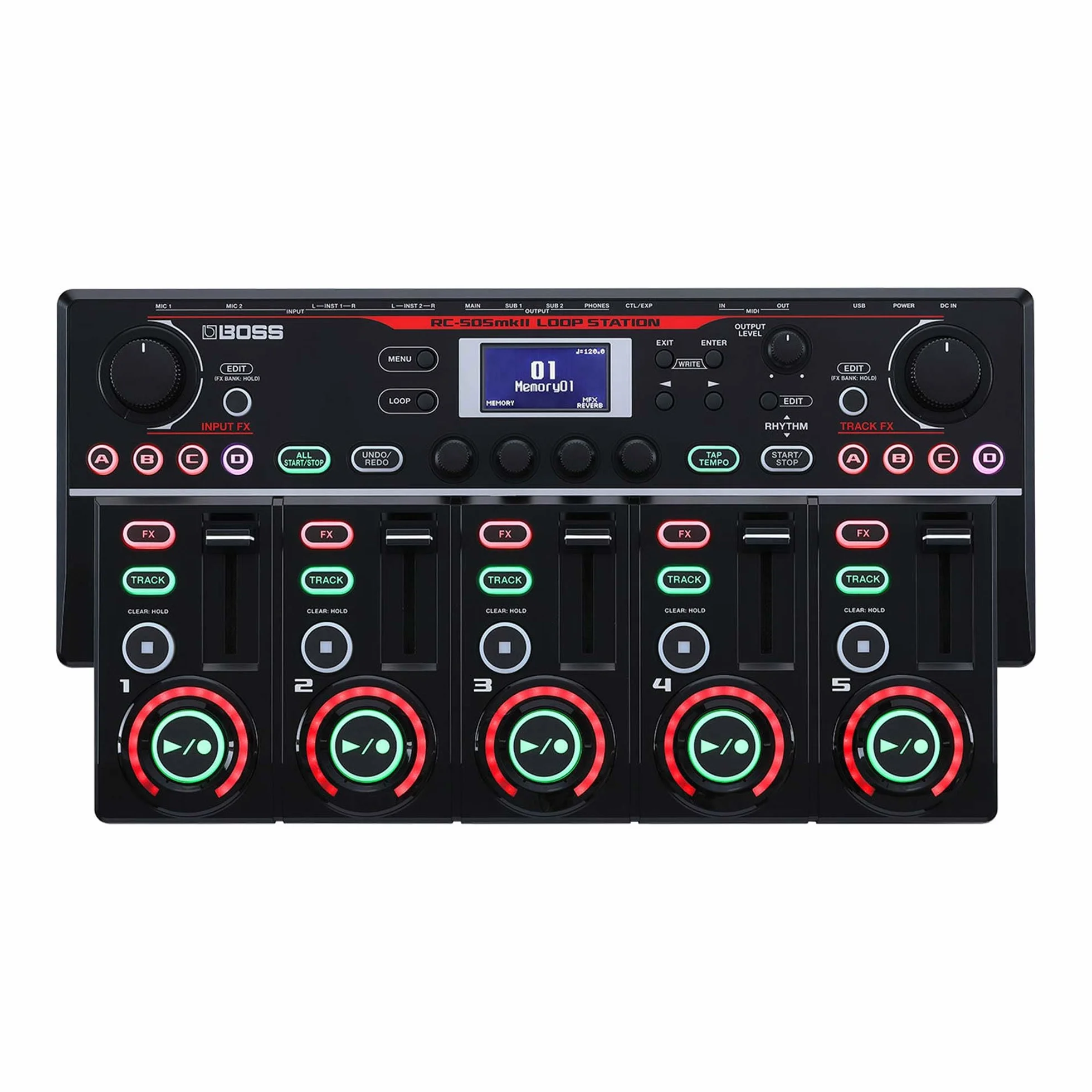 BOSS RC-505MKII Loop Station – De toonaangevende Looper (tafelmodel), vernieuwd en verbeterd. Toonaangevende geluidskwaliteit. Vijf simultane stereo phrase tracks
