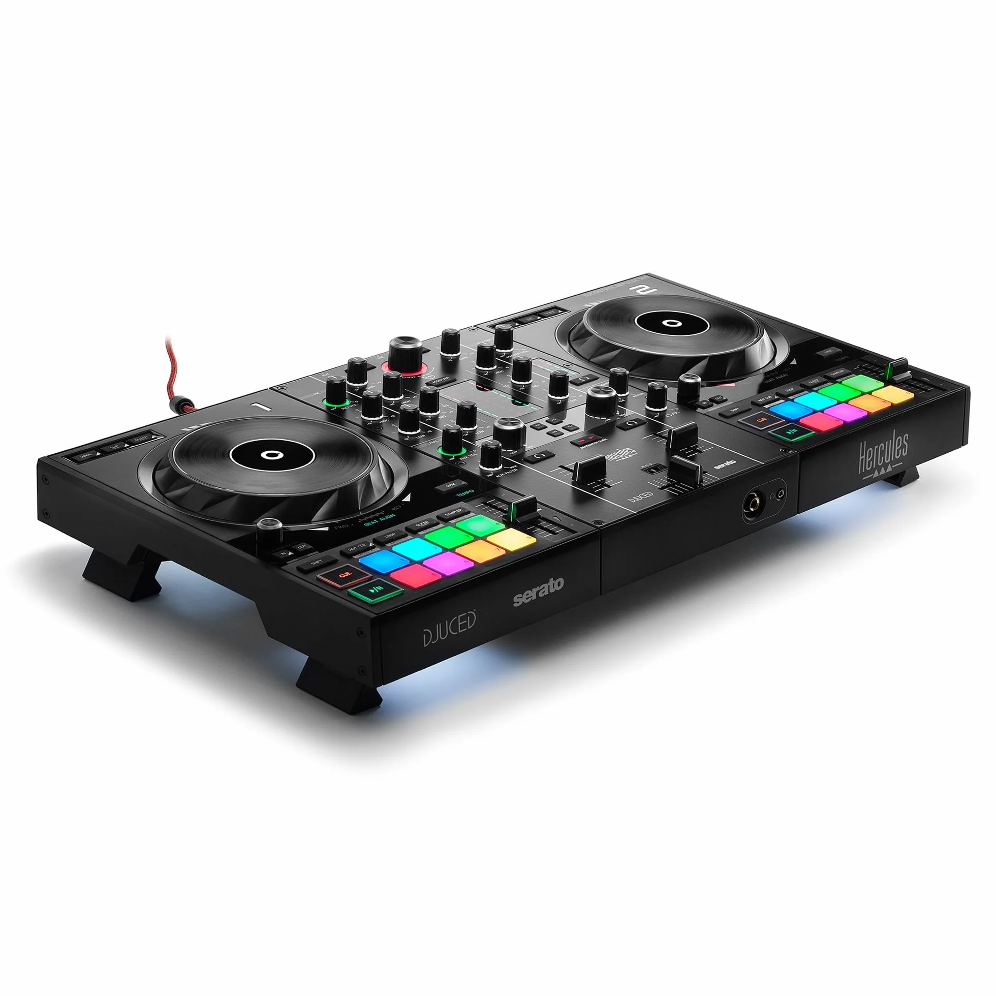 Hercules DJControl Inpulse 500 - Controladora de DJ USB de 2 decks para Serato DJ Lite y DJUCED