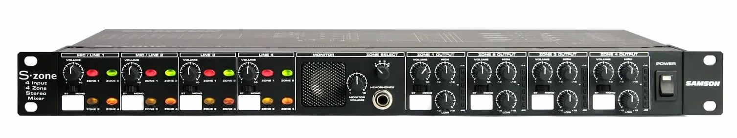 Divisor estéreo Samson S-Zone con 4 canales