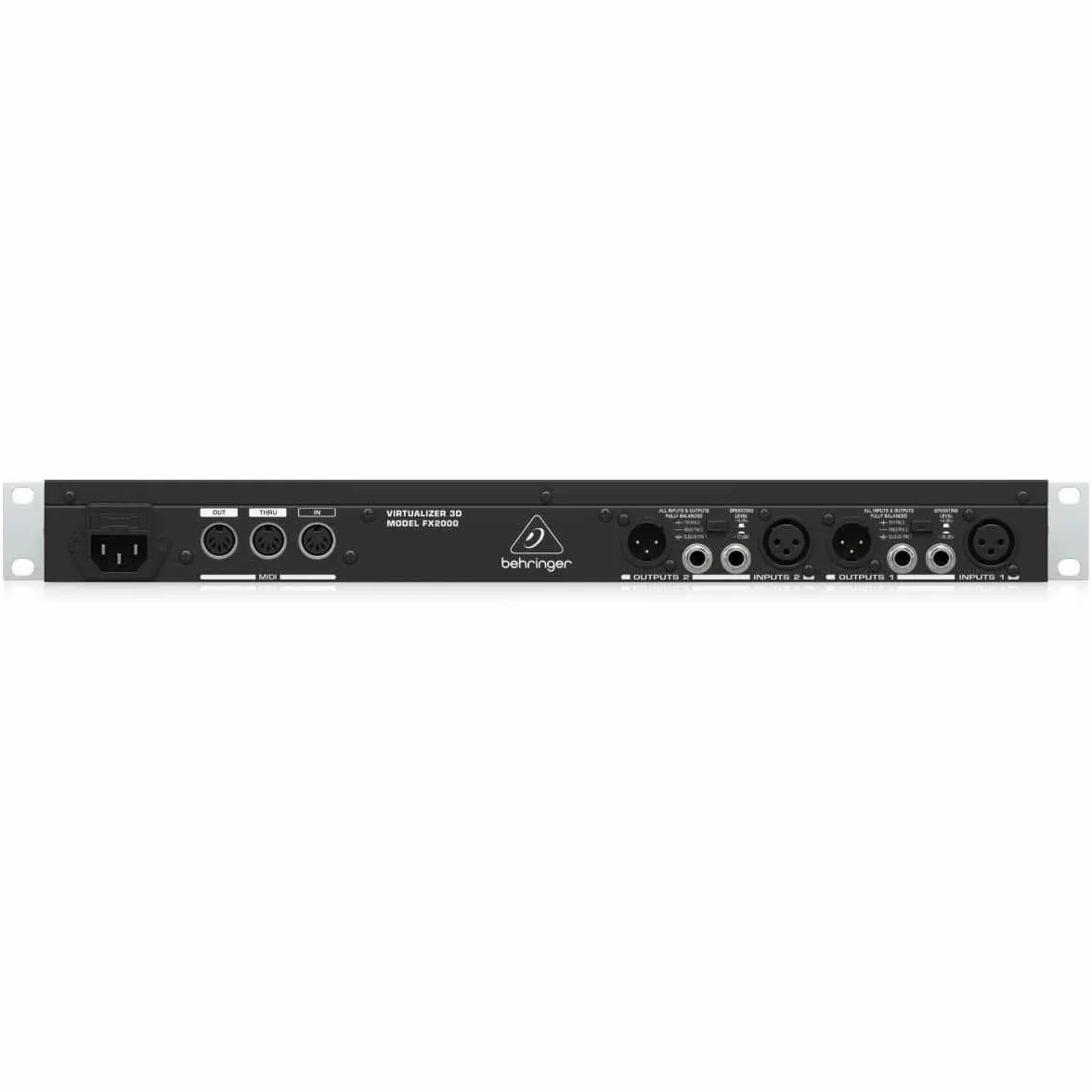 Behringer VIRTUALIZER 3D FX2000 Procesador de efectos multimotor 3D de alto rendimiento