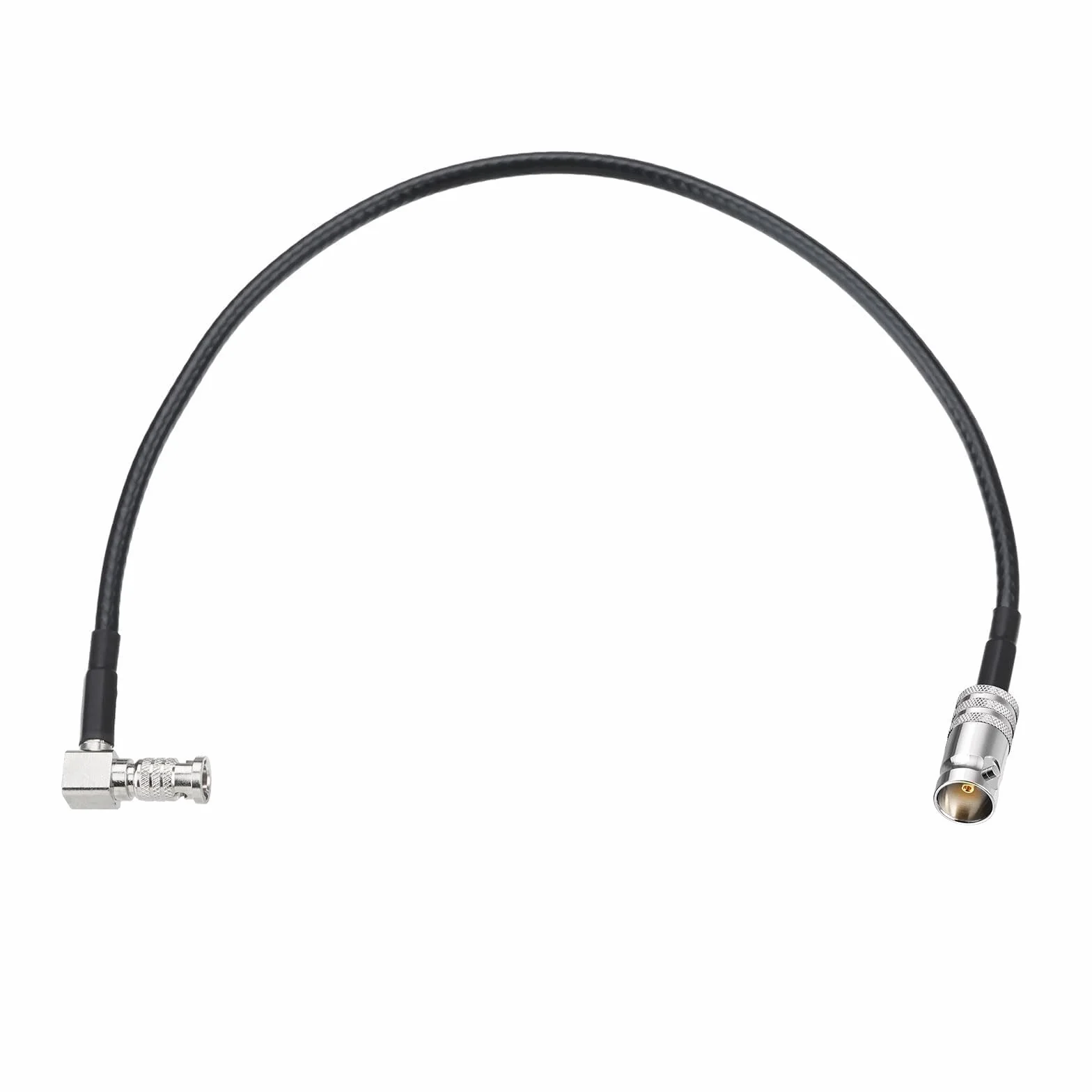 Superbat Cable Mini BNC en Ángulo Recto a BNC Hembra 30cm HD/3G/6G Micro SDI a SDI 75 Ohm Belden 1855A para Video Assist, Cámara de Micro Estudio, Tarjeta Decklink Quad Capture