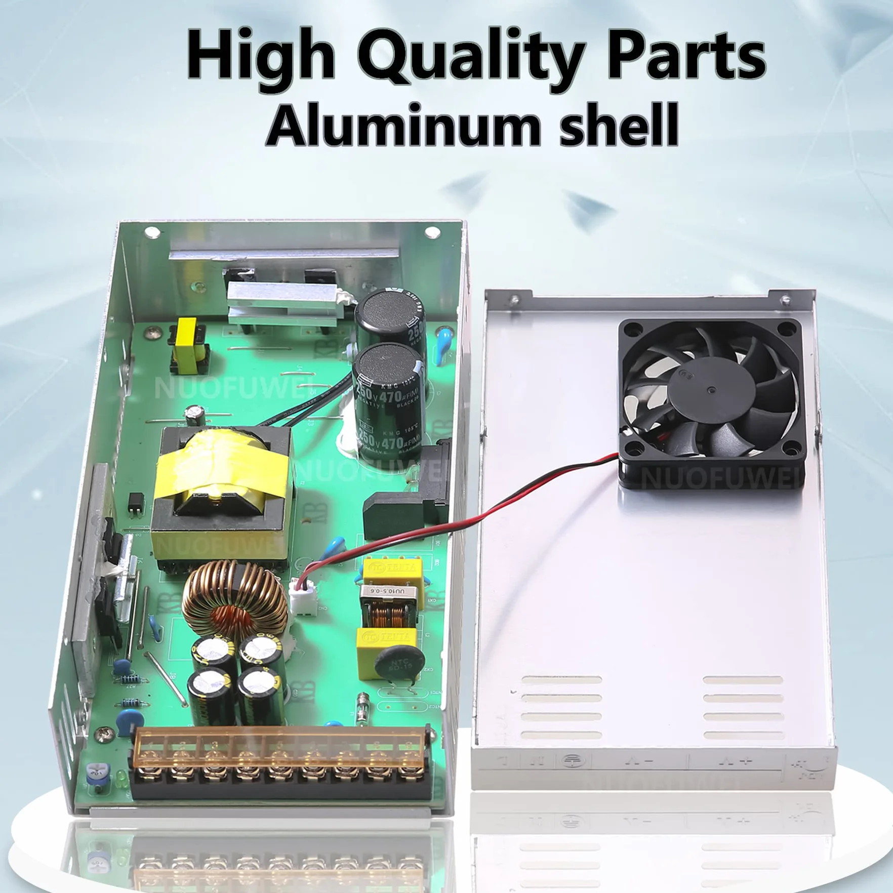 DC 12V 50A 600W Fuente de alimentación transformador 110/220V CA a CC 12V 600W Fuente Alimentación para LDE lámpara Motor Bomba CCTV Cámara de Seguridad Car Stereo Impresora 3D y Más 12V Dispositivo