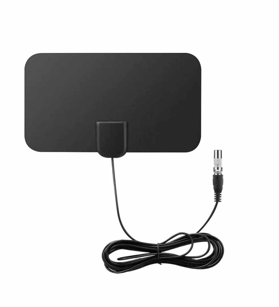 Mini antena de TV digital para interiores, amplificador de señal 50 millas, compatible con F-TV HDTV 4K