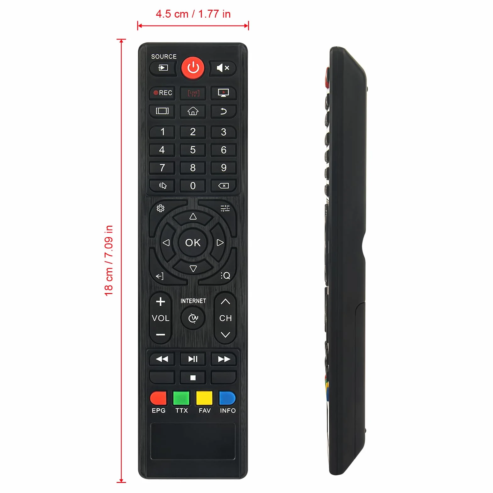 VINABTY NEVIR NVR-8050-43FHD2 NVR-8050-43FHD2S-SMA-N Mando a Distancia de Repuesto