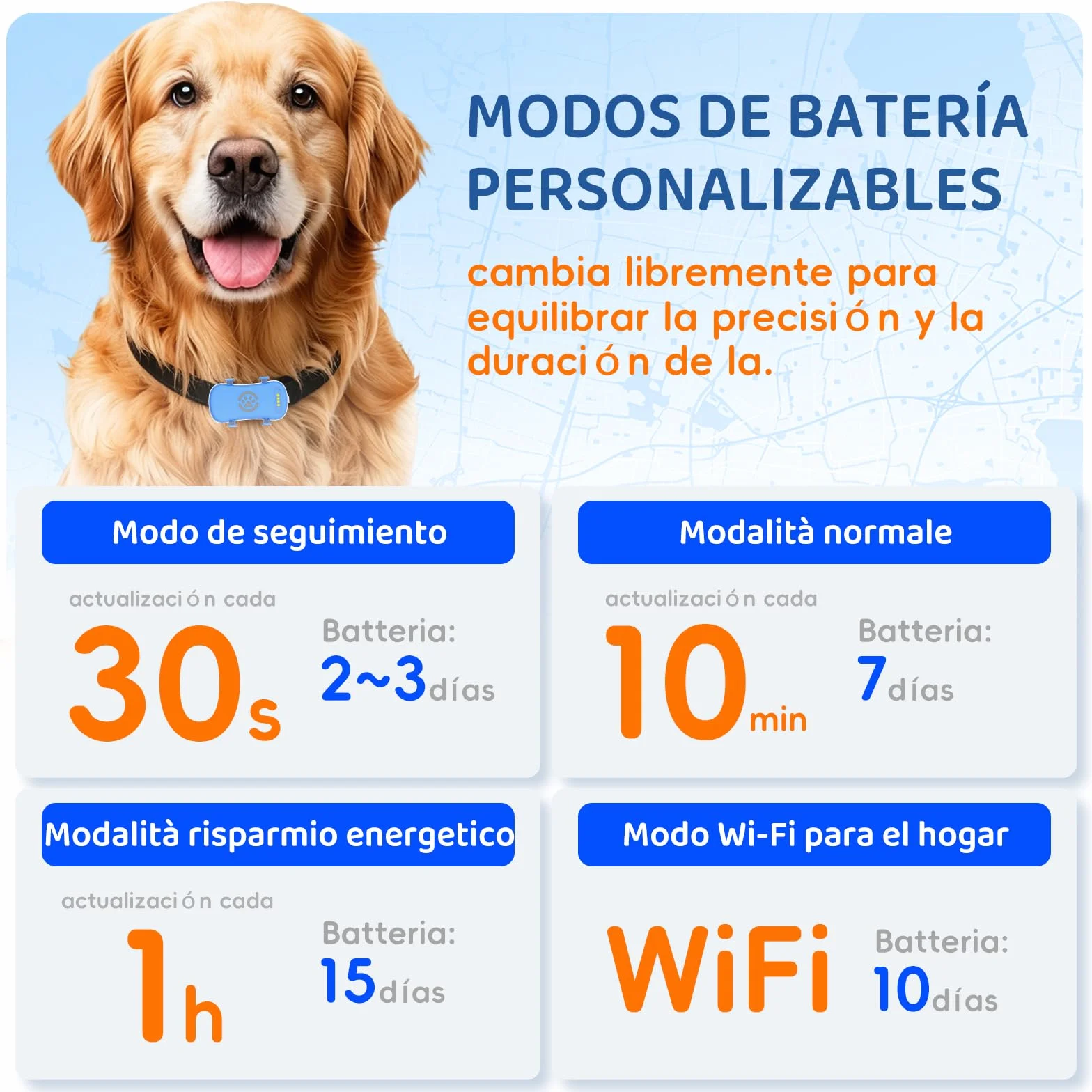 Collar GPS Perros Seguimiento satelital en Vivo 4G, múltiples alertas Inteligentes, Monitor de Actividad Totalmente Impermeable para Perros y Gatos, Alcance Ilimitado,Se Requiere suscripción
