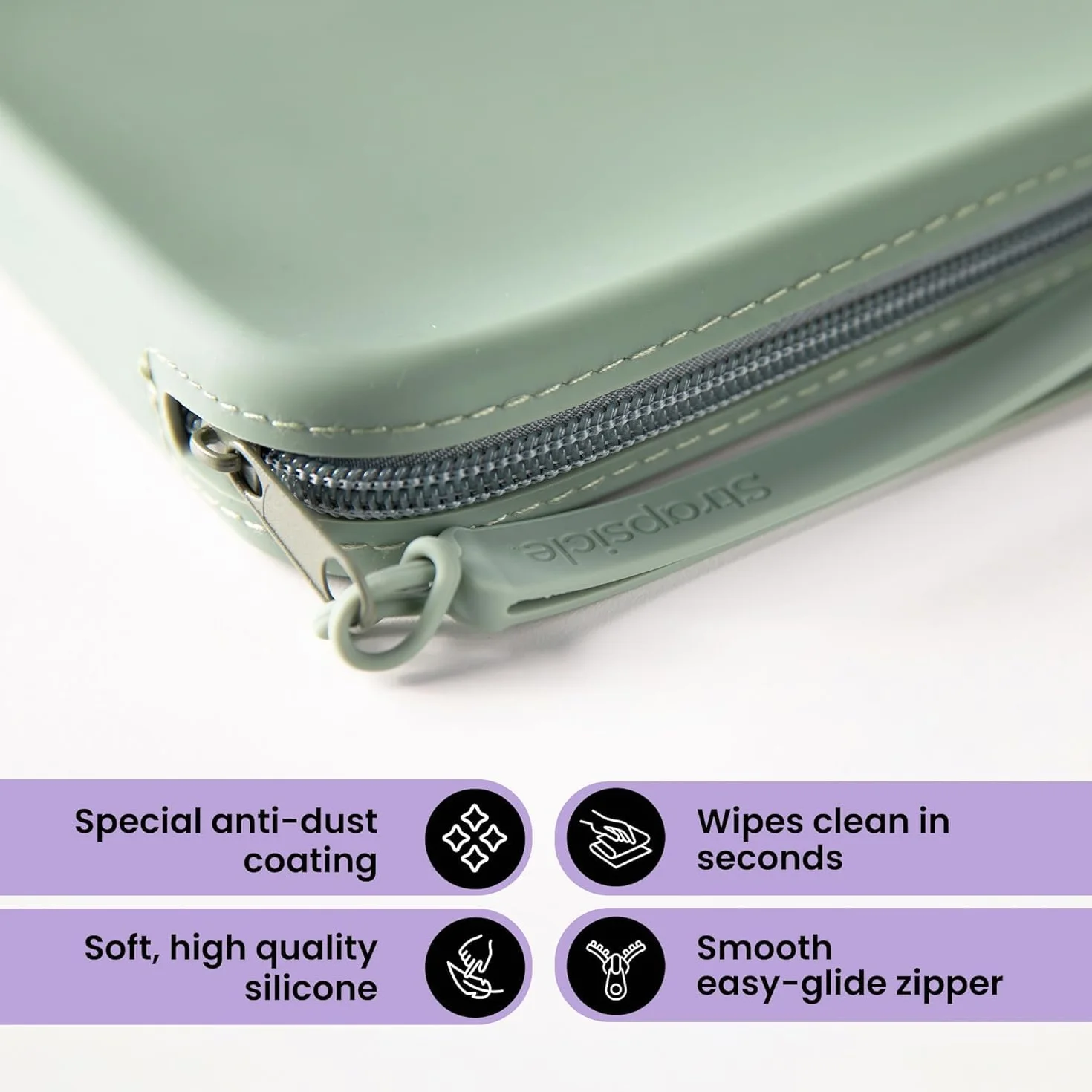 Strapsicle Silicona Embrague para Kindle, Bolsa Multiusos para Teléfono, Cartera y Llaves, se Adapta a Kindles, Kobos, Nook, Paperwhite 6.8 Pulgadas, iPad Mini 6