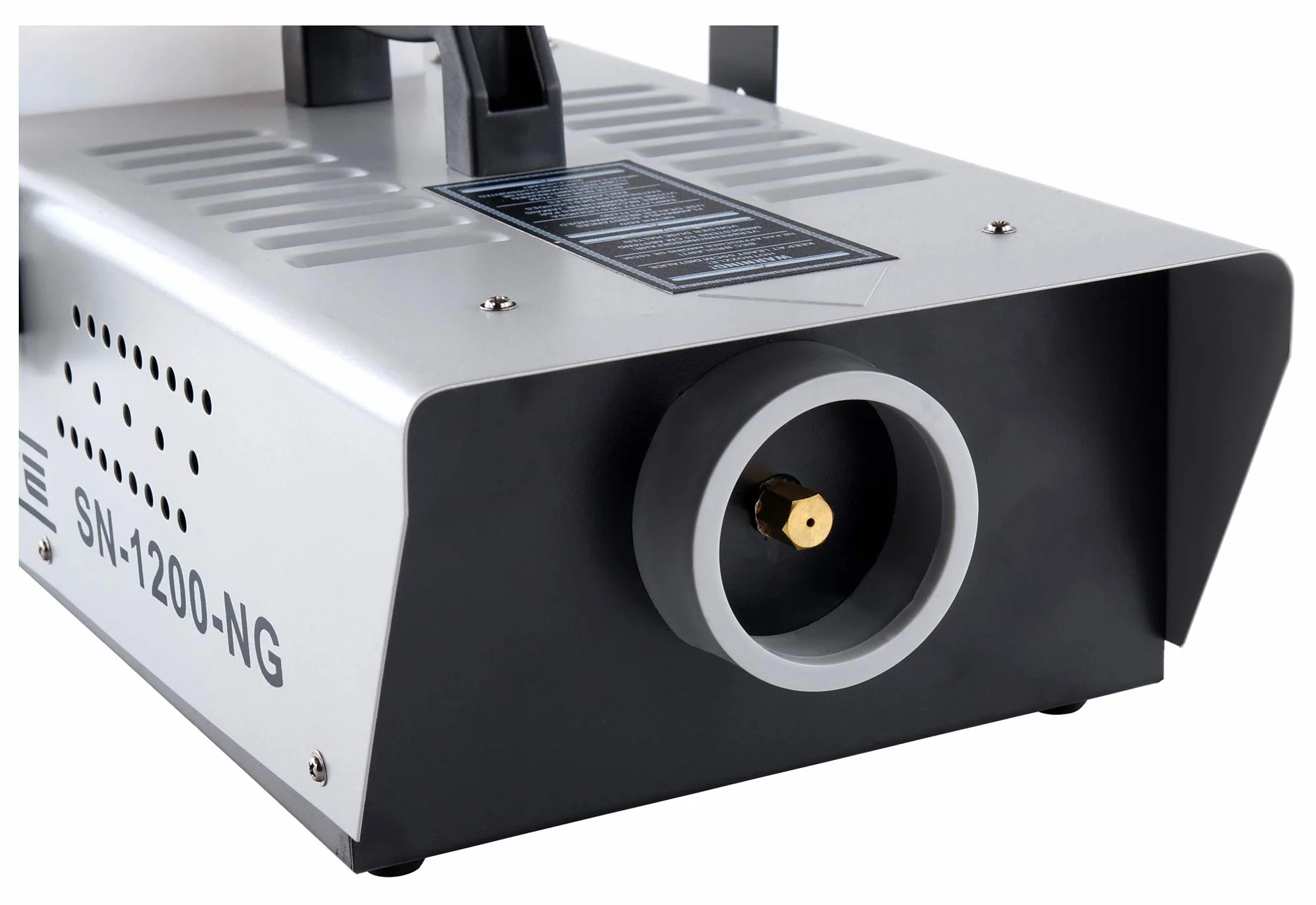 Showlite SN-1200 Set de Máquina de Humo (1200 vatios, 350m³ de salida de humo/min, 7 min de calentamiento, mando por cable y por radio, 5 L de líquido para humo)