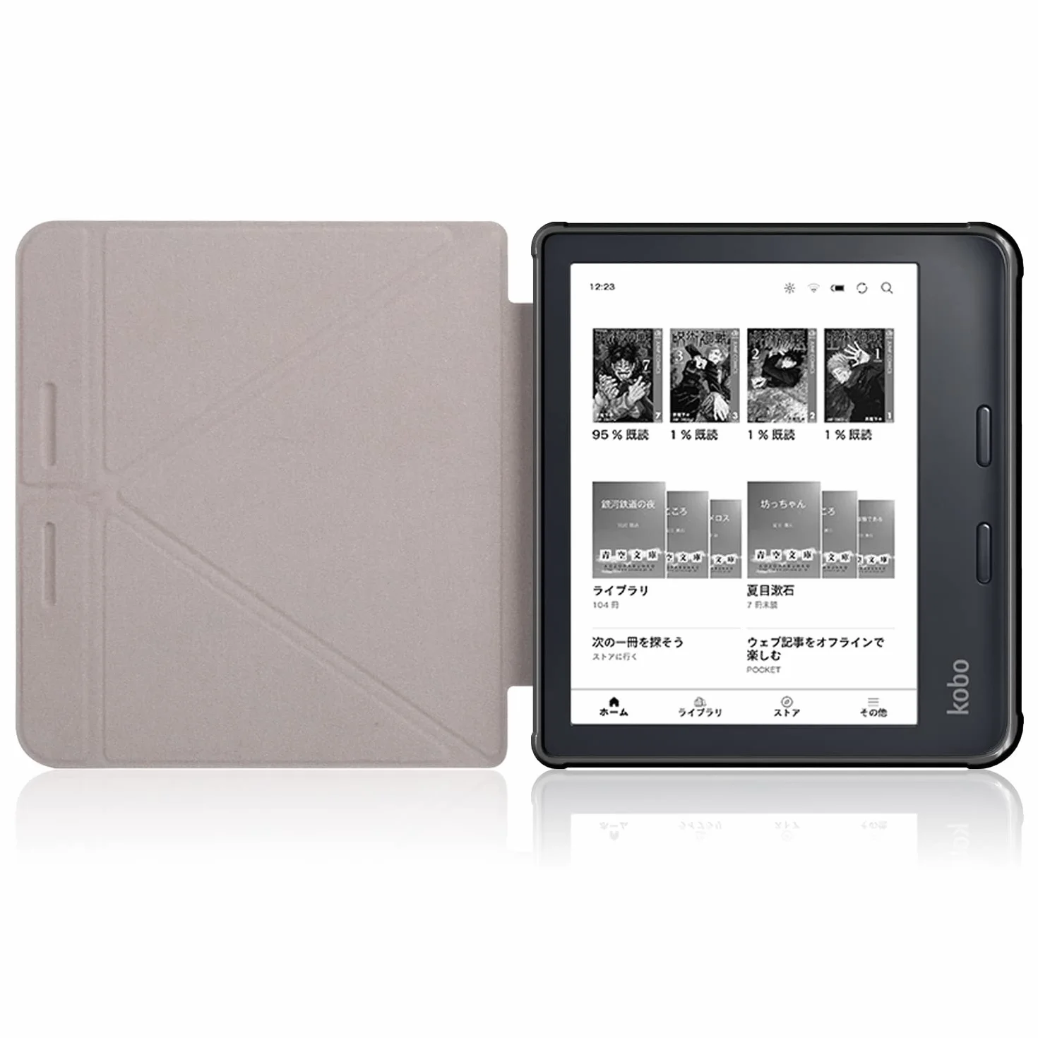 Funda TPU para Kobo Libra Colour/Libra 2/Tolino Vision Color/Vision 6 eReader 7 Pulgadas, Soporte Plegable, Verde
