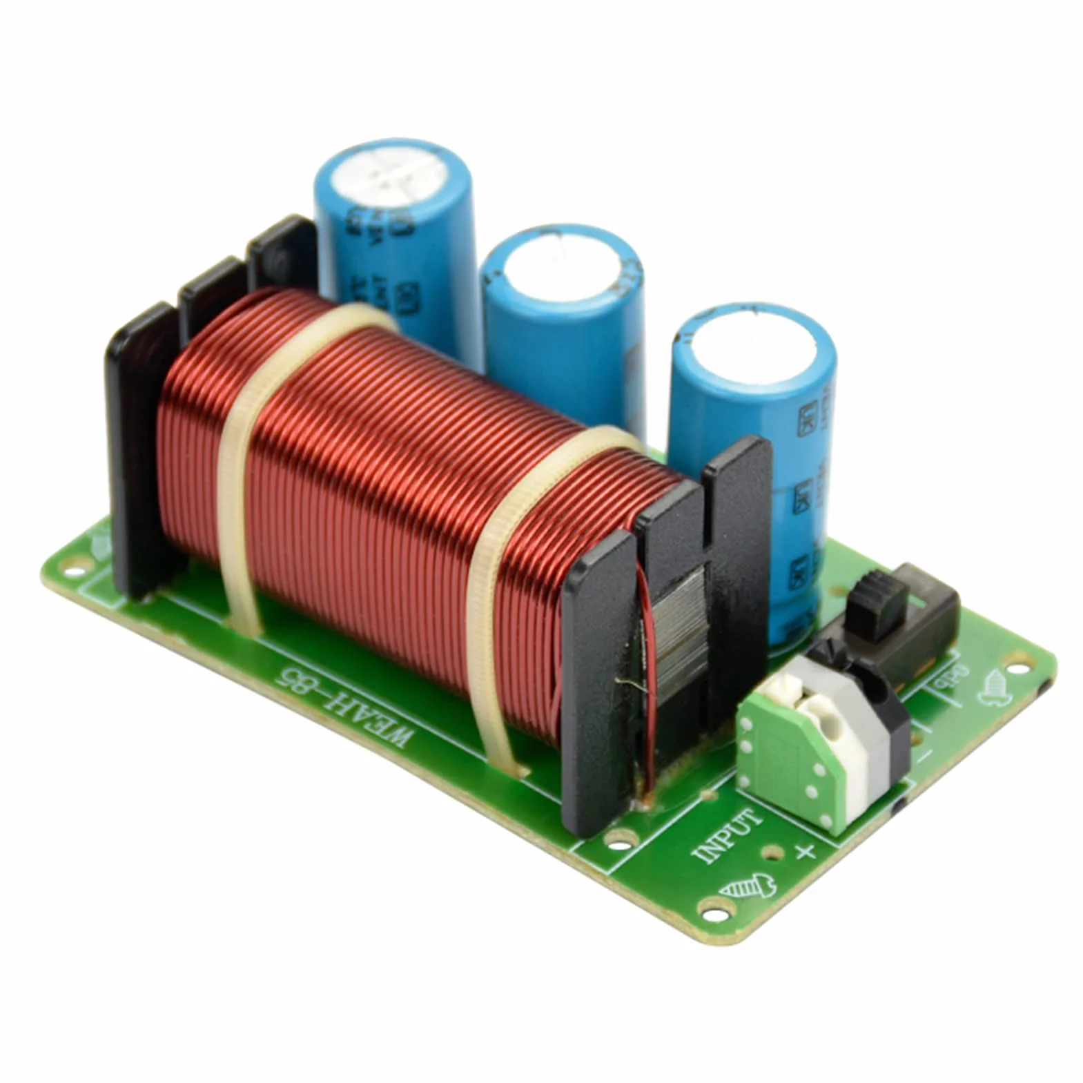 BuyWeek Filtro Cruzado Divisor de Frecuencia de Subwoofer de Graves, 200W de un Solo Canal para Altavoz de Audio