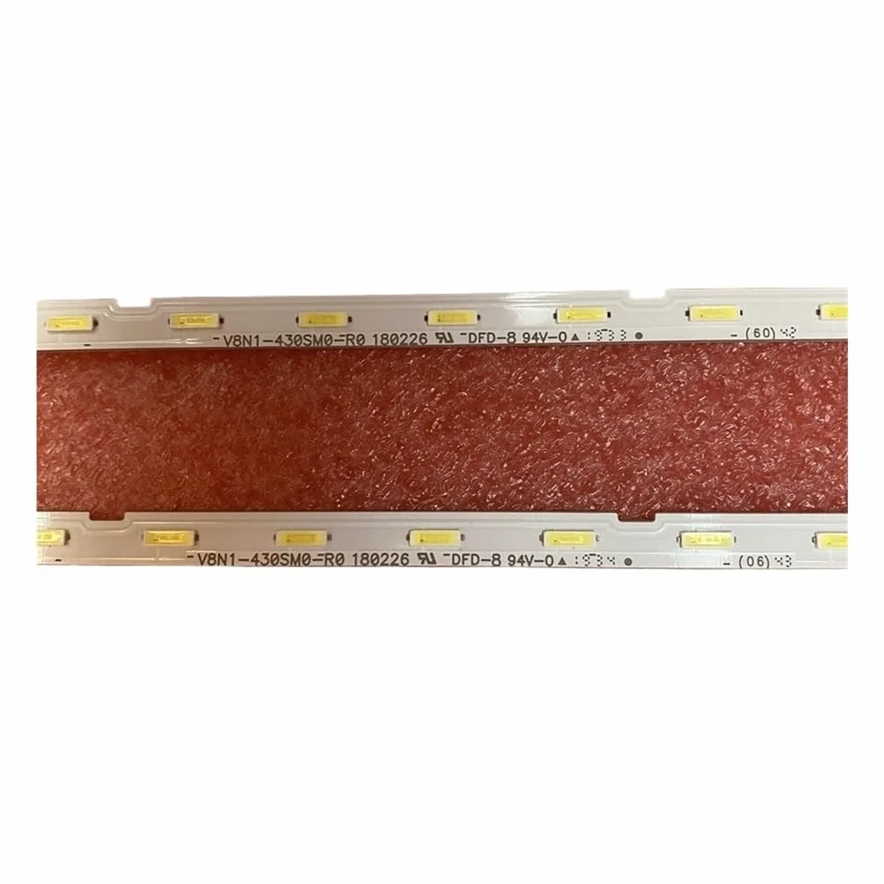 Tira de LED for iluminación Trasera Compatible con Samsung TV UE43RU7105K UE43RU7102K UE43NU7125K UE43NU7122K UE43RU7100 UE43NU7092 UE43NU7100 BN96-45954A(2 PCS For 1 TV)