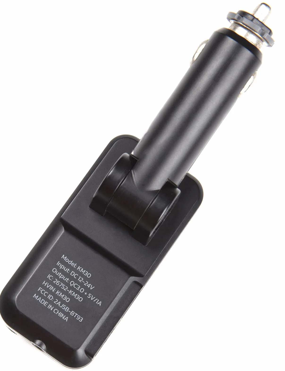 Nulaxy Transmisor Bluetooth Coche KM30, Micrófono Fuerte, Pantalla a Color 1.8", Carga QC3.0