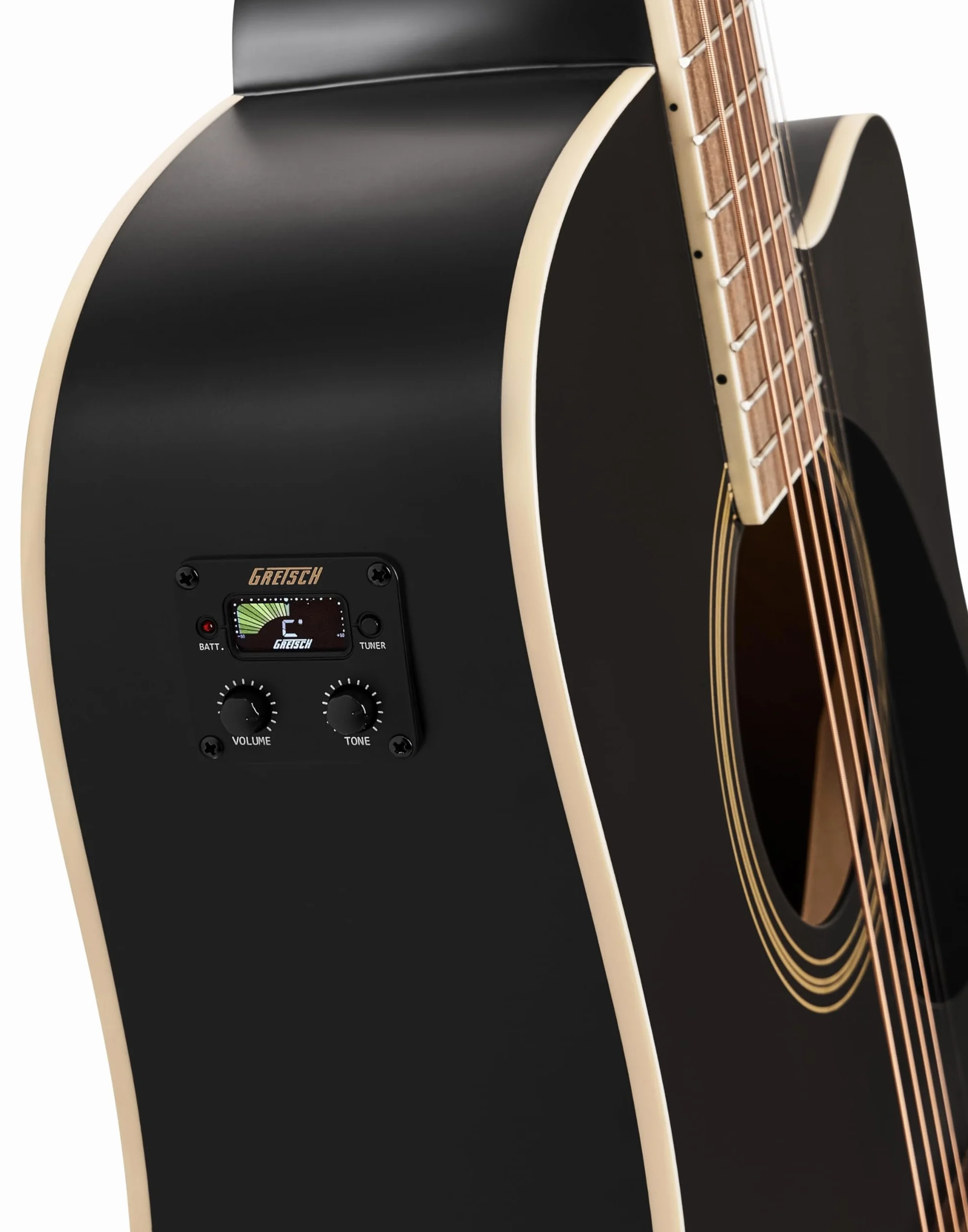Gretsch Prelude D100CE Dreadnought Electro-Acústica, Negro. Guitarra ideal para principiantes