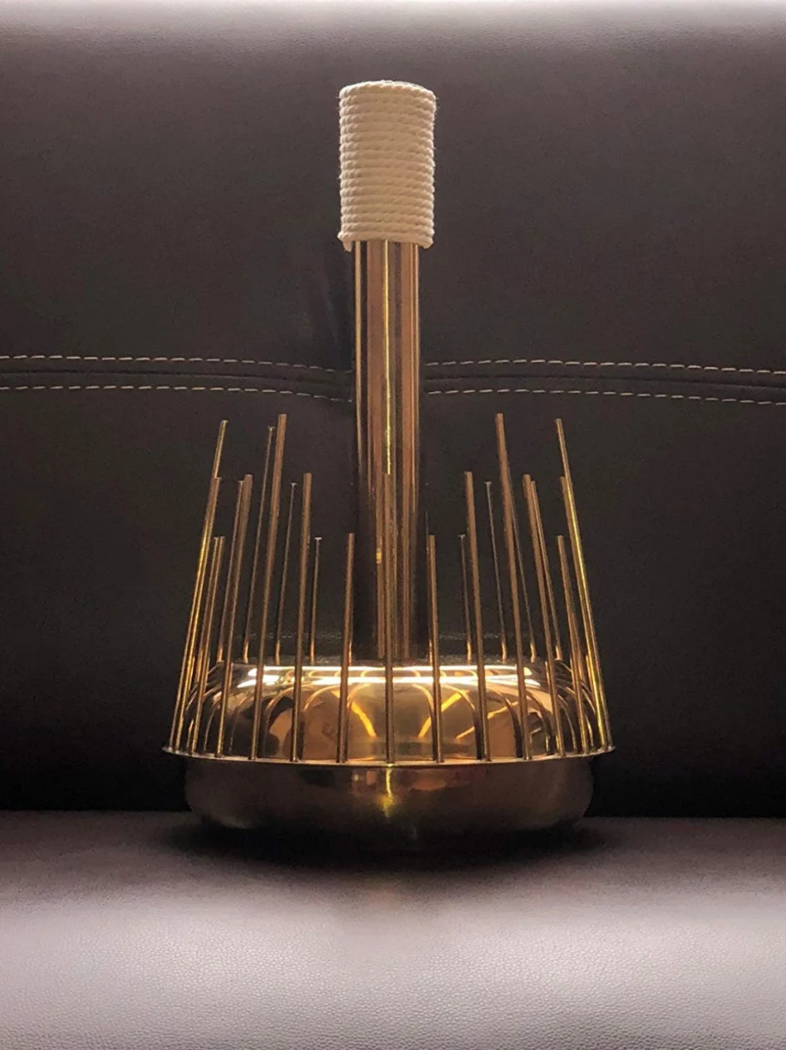 Waterphone horror sonido percusión Theremin extraña película música lujo oro hecho a mano instrumento inusual