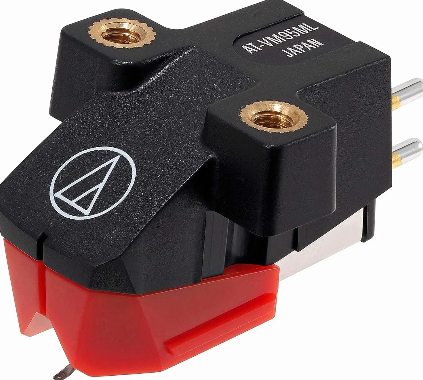 Audio-Technica AT-VM95ML Cápsula Estéreo con Aguja Microlinear Serie VM95 Rojo