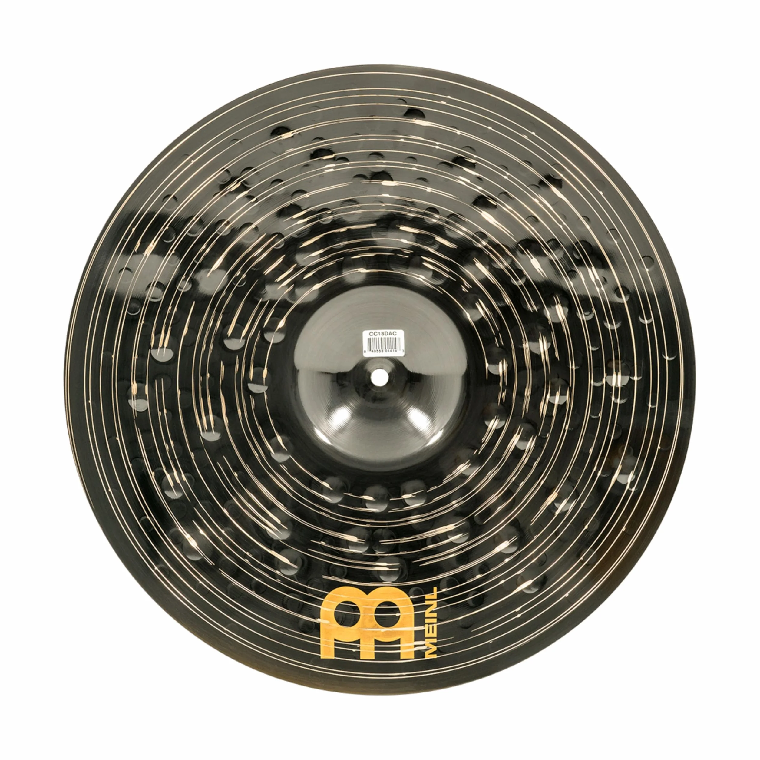 Meinl Cymbals Classics Custom Dark Plato Crash de 18 pulgadas (45,72cm) Platillos de Batería - Bronce B12, Acabado Oscuro (CC18DAC)