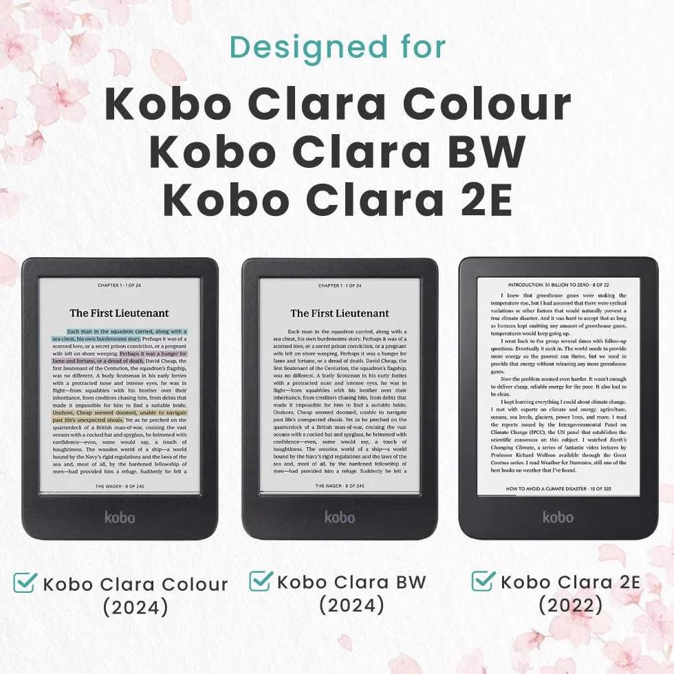 BELLEMOND Papel Mate Protectores de Pantalla para Kobo Clara Colour/Clara BW (2024) / Clara 2E (2022) 6 Pulgadas PET Antirreflejos