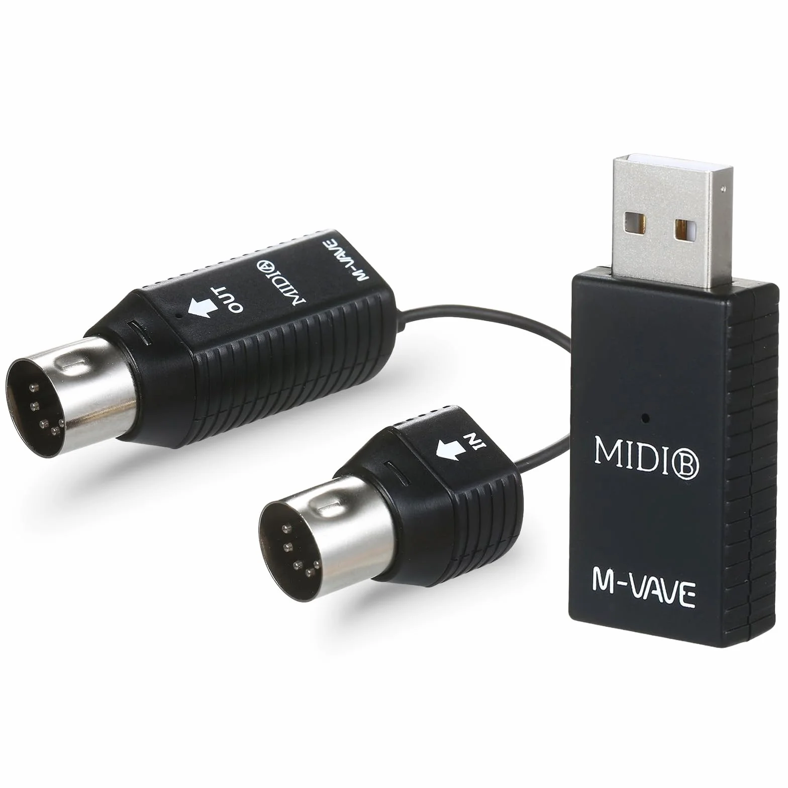 MS1 Mini Sistema de transmisión inalámbrico Sistema Midi Adaptador inalámbrico Midi Soporte Plug and Play para Dispositivos con Interfaz Midi