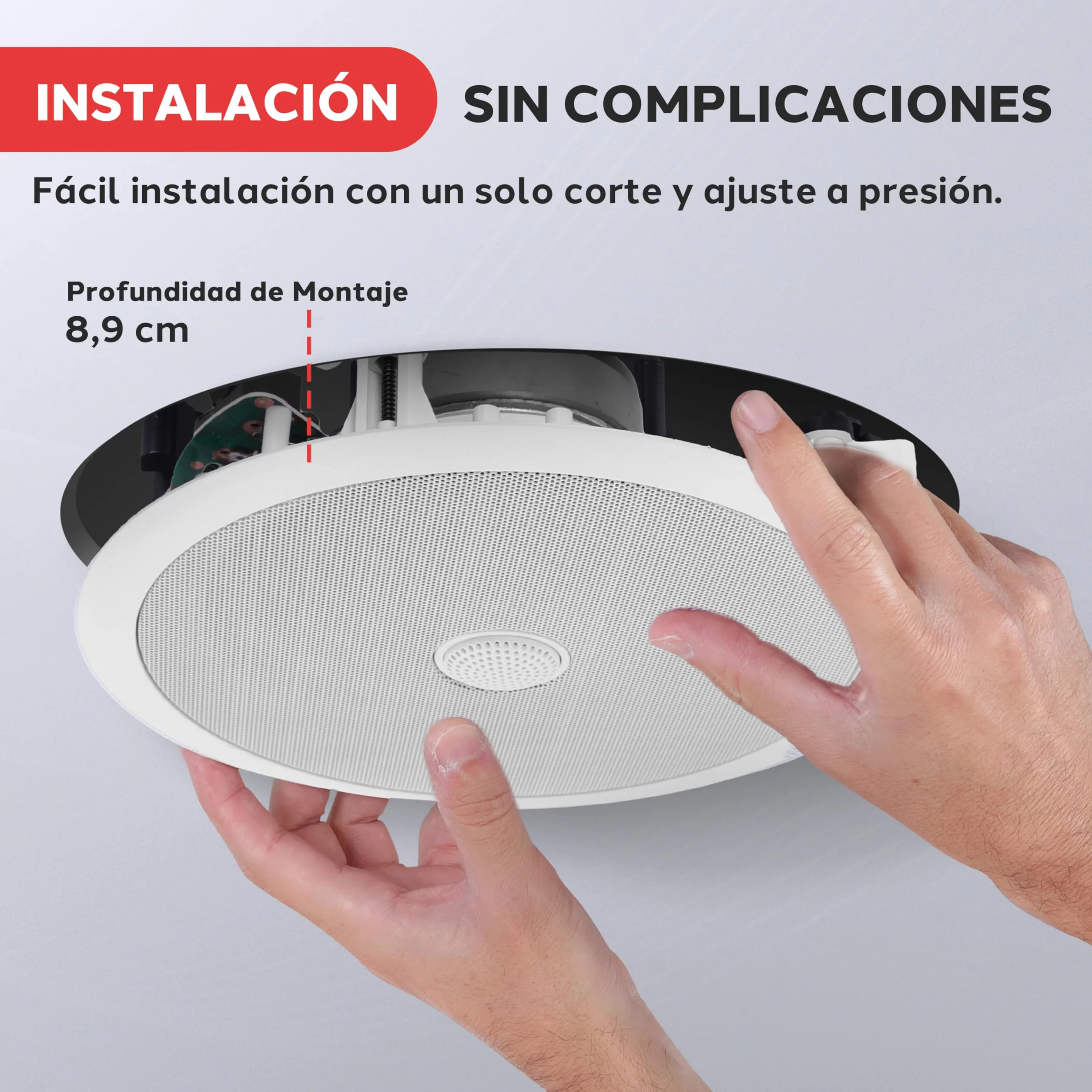 Pyle Altavoces Techo Empotrables 8" Tweeter Titanio 1" 55Hz-22kHz 300W