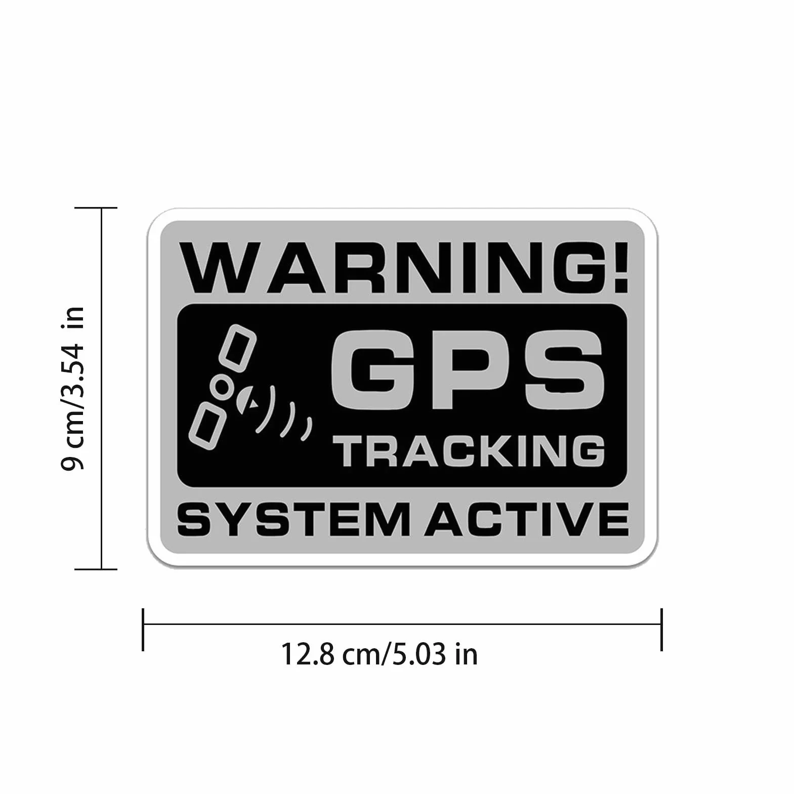 Pegatina de Seguimiento GPS, Advertencia Antirrobo para Vehículos, 10 Piezas