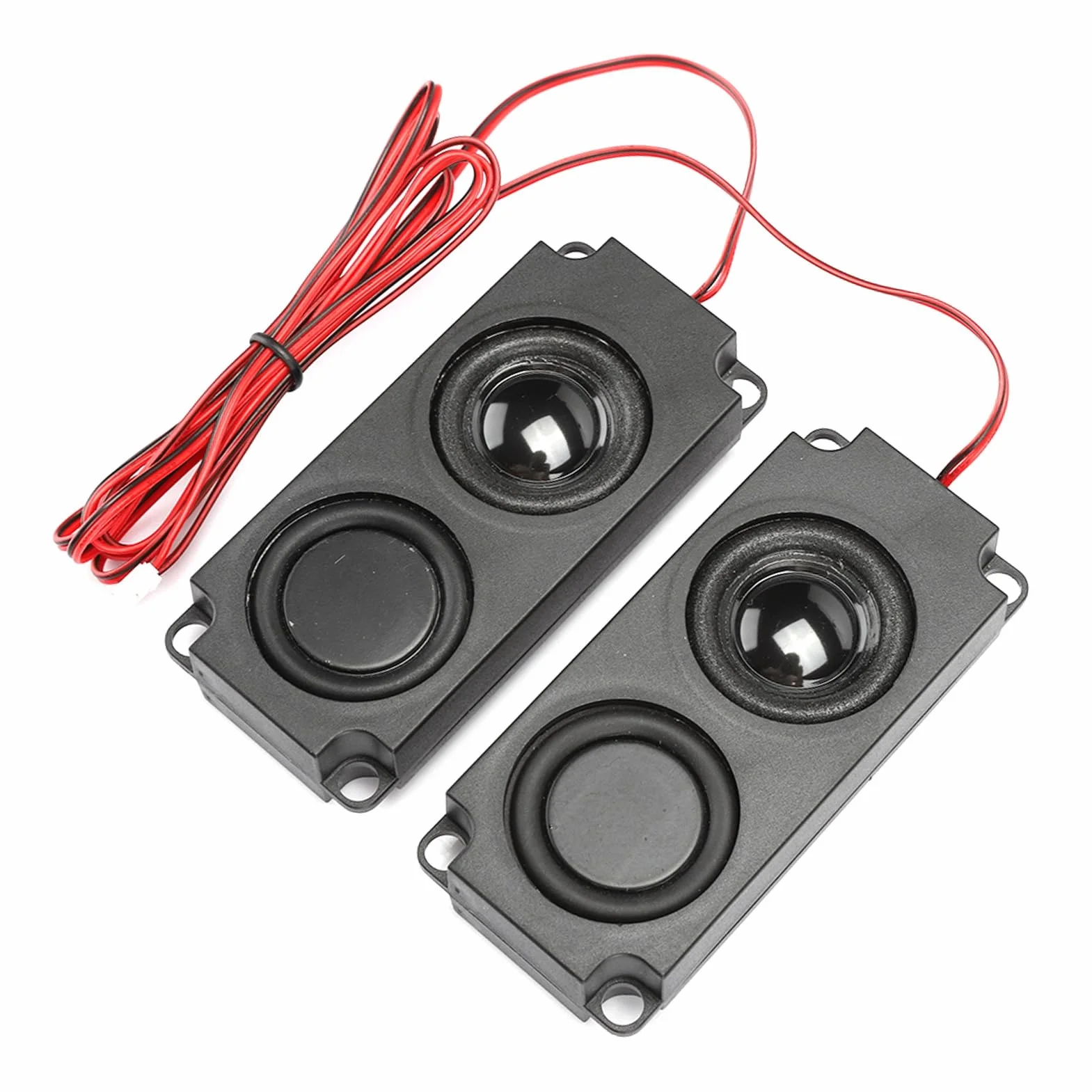 Naroote Mini Subwoofer, Mini Altavoz 8Ω 5W Portátil de Graves Pesados ​​cavidad de 40 Mm Altavoz Dual Magnético para Monitor de TV