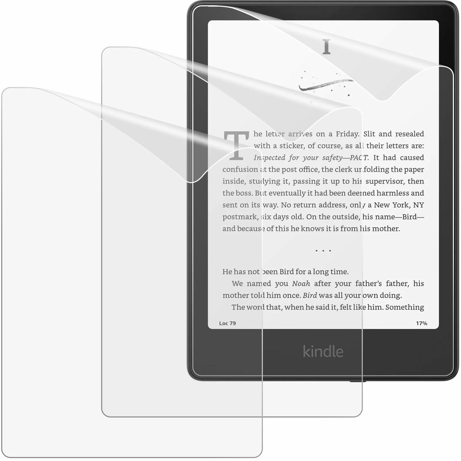 MoKo 3 Pack Protectores de Pantalla para Kindle Paperwhite 7" 12ª Generación 2024 y Kindle Colorsoft Signature Edition, Película Protectora Mate PET Antirreflejos