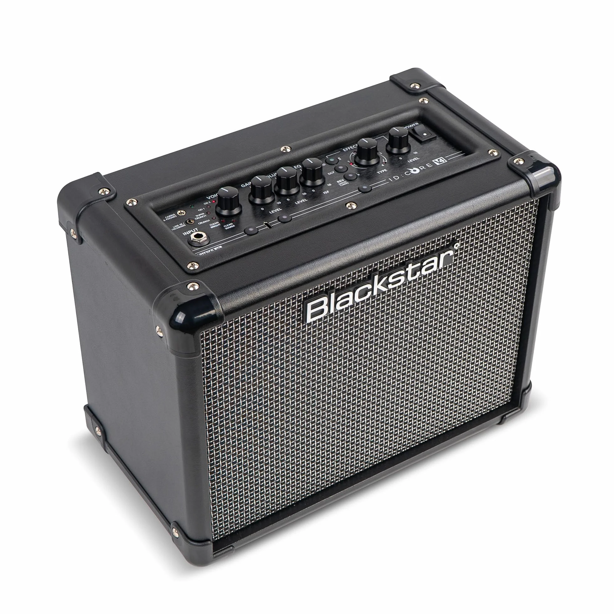 Blackstar ID 10 V4 Amplificador Combo para Guitarra Eléctrica 10W, Efectos Integrados, Afinador, Grabación USB-C, Entrada para Streaming, Reducción de Potencia a 1W, Sonido Estéreo