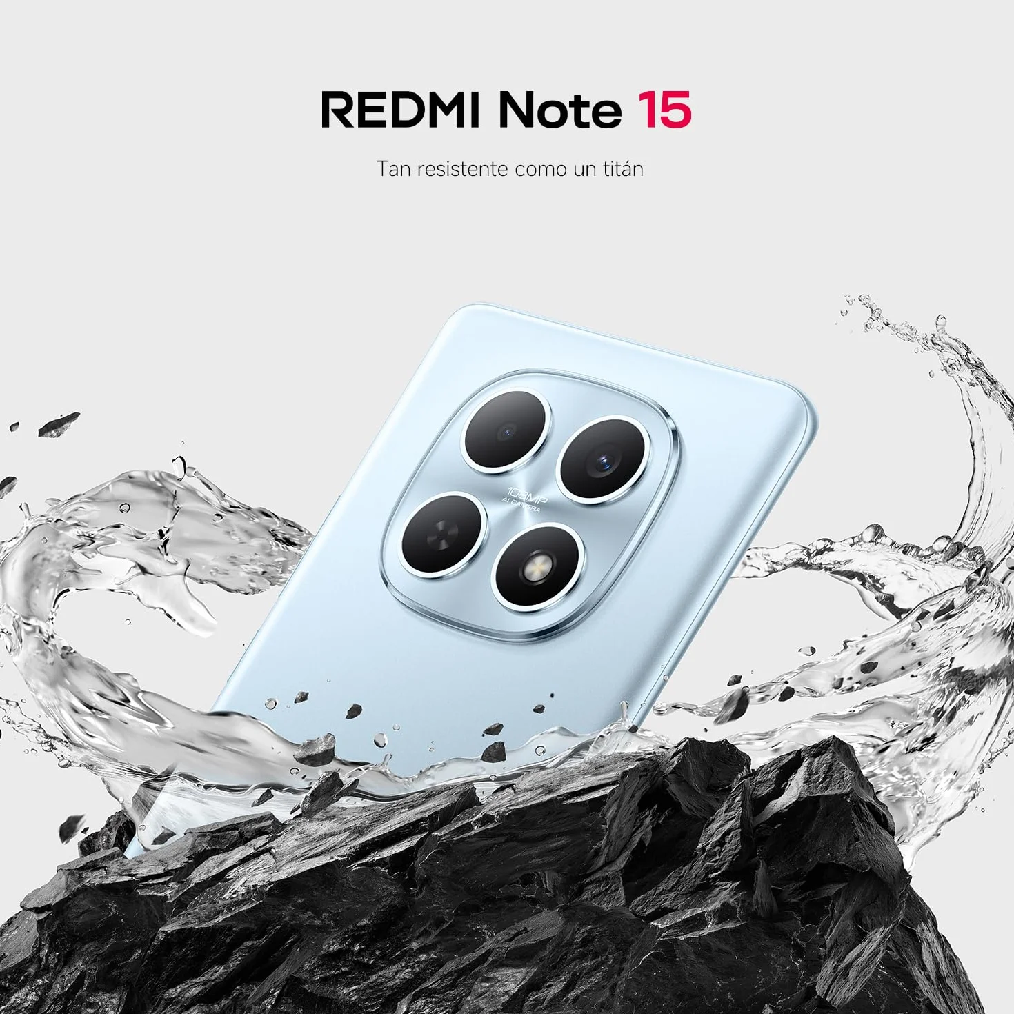 Xiaomi Redmi Note 15 Smartphone 8+256GB AMOLED FHD+ 6,77" MediaTek Helio G100-Ultra 108MP Cámara 6000 mAh Negro Versión ES