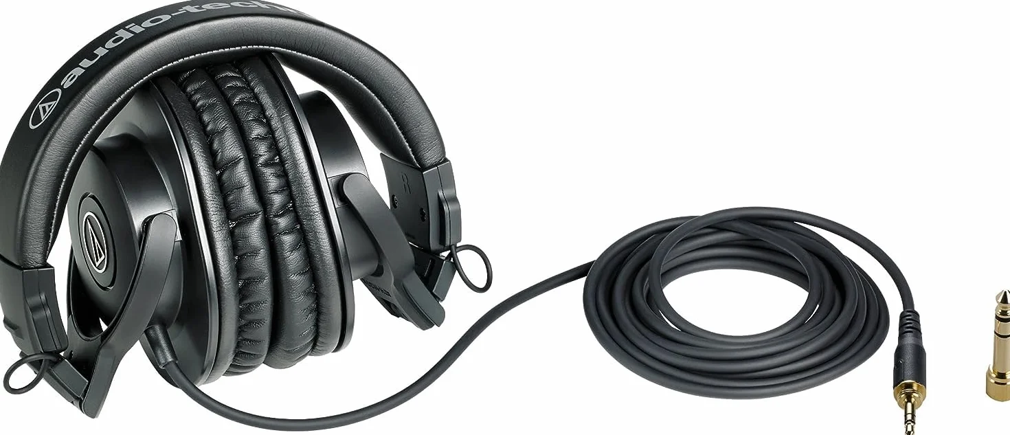 Audio-Technica M30x Auriculares Profesionales de Monitoraje Negro.