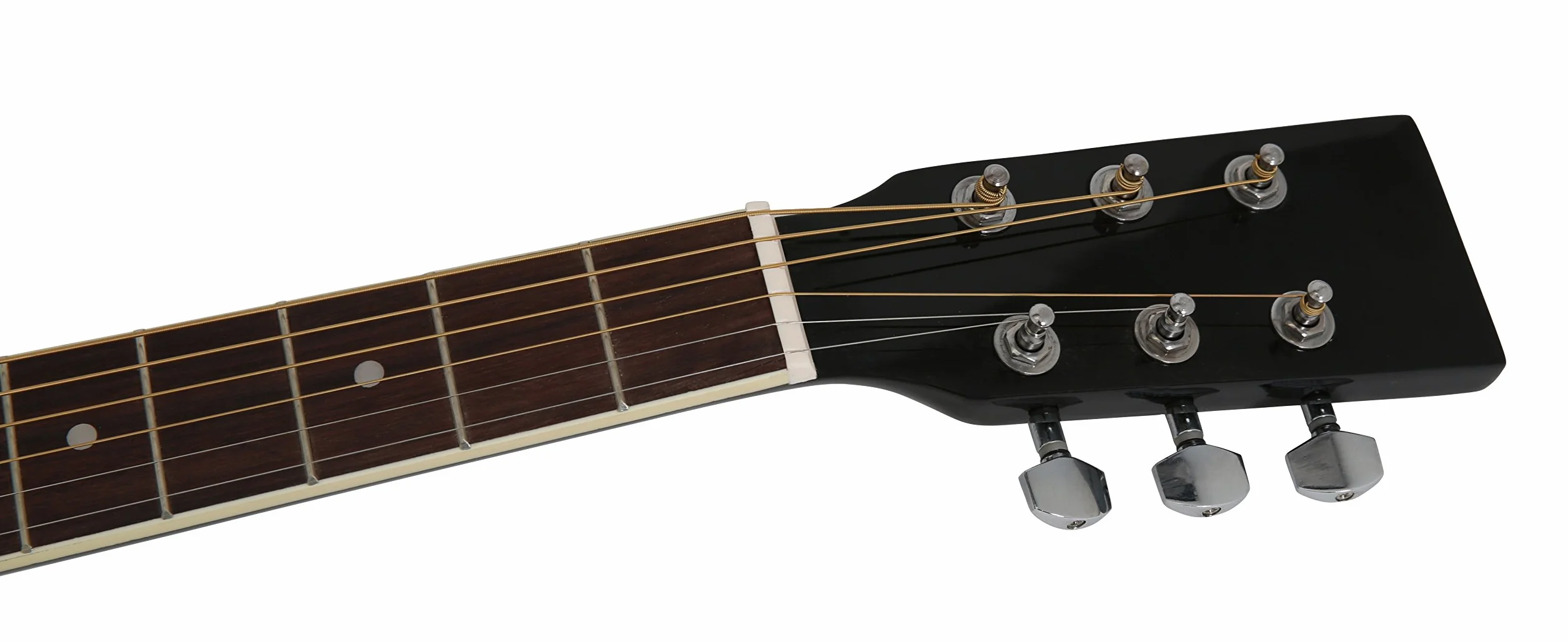 guitarra acústica, negro, incl. funda