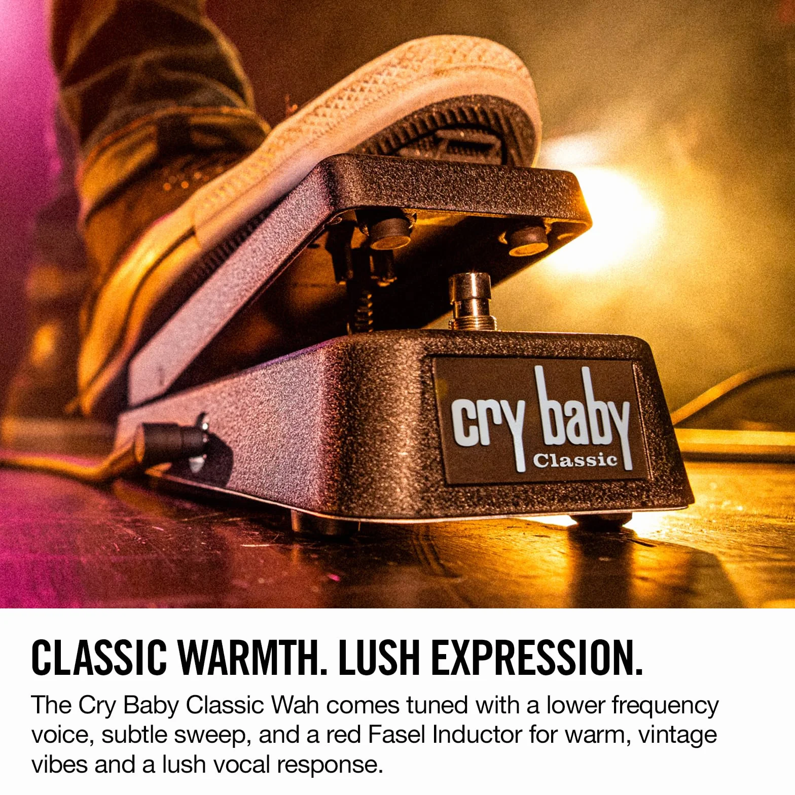 JIM DUNLOP - GCB95F - Cry Baby Classic Fasel Wah negro