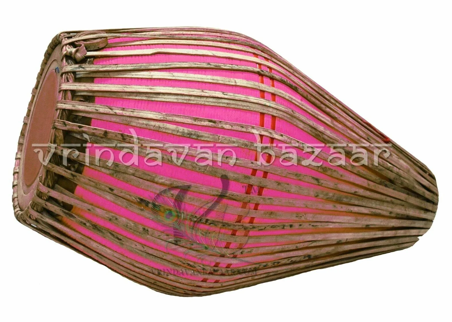 IM Mridangam Khol - Tambor de arcilla rosa con bolsa