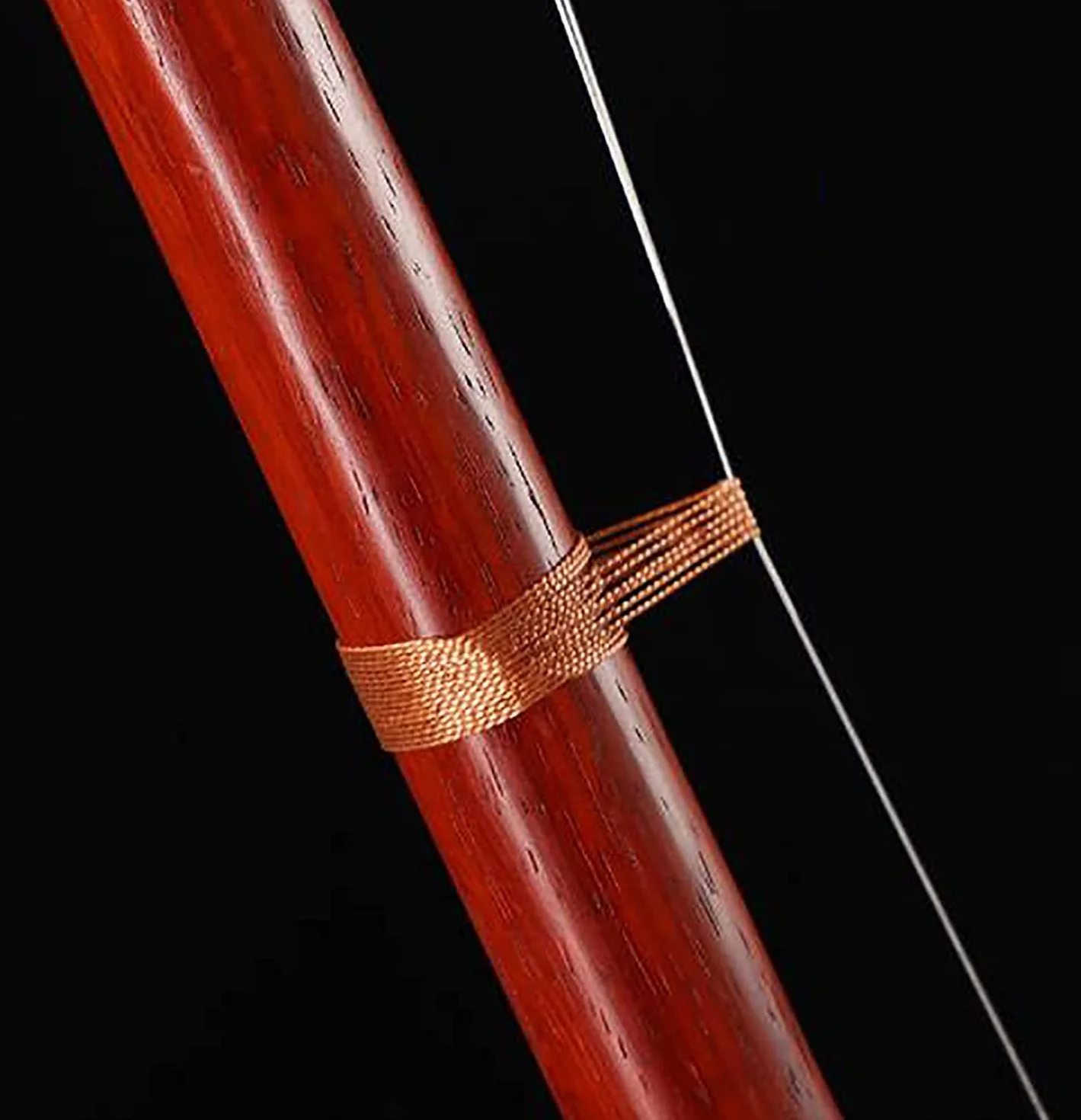 Erhu Violín chino de 2 cuerdas Instrumento Musical de violín de 2 cuerdas chino Zhonghu de ébano profesional