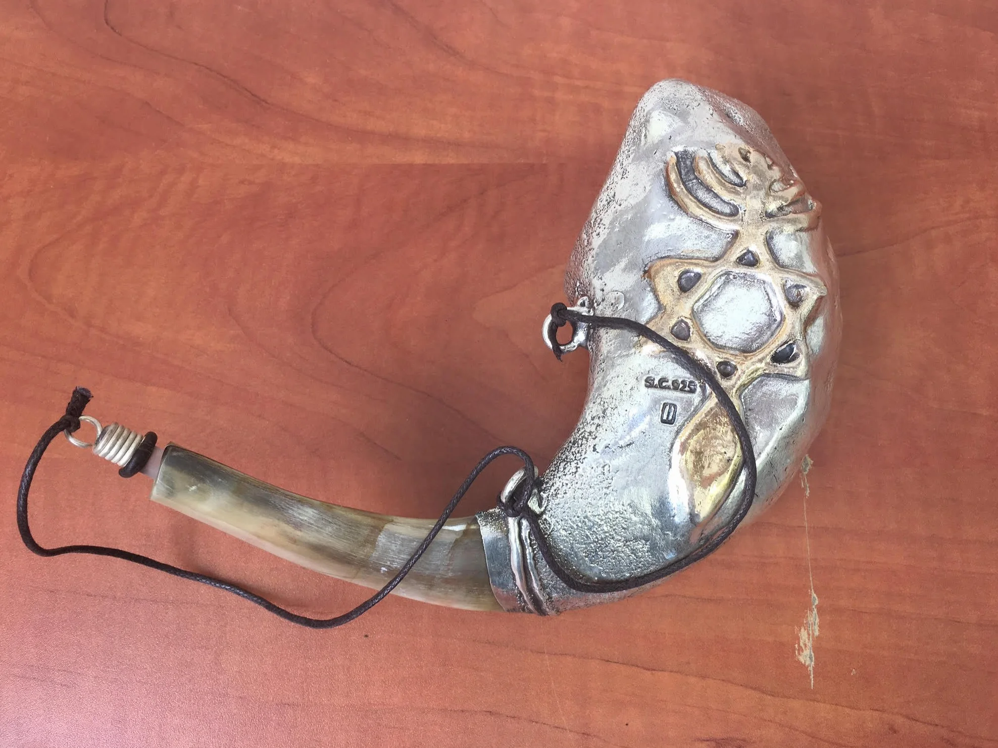 Venta Para Aceite 13 pulgadas Unción Carneros de Plata Ram Shofar Increíble Evangélica Cristiana