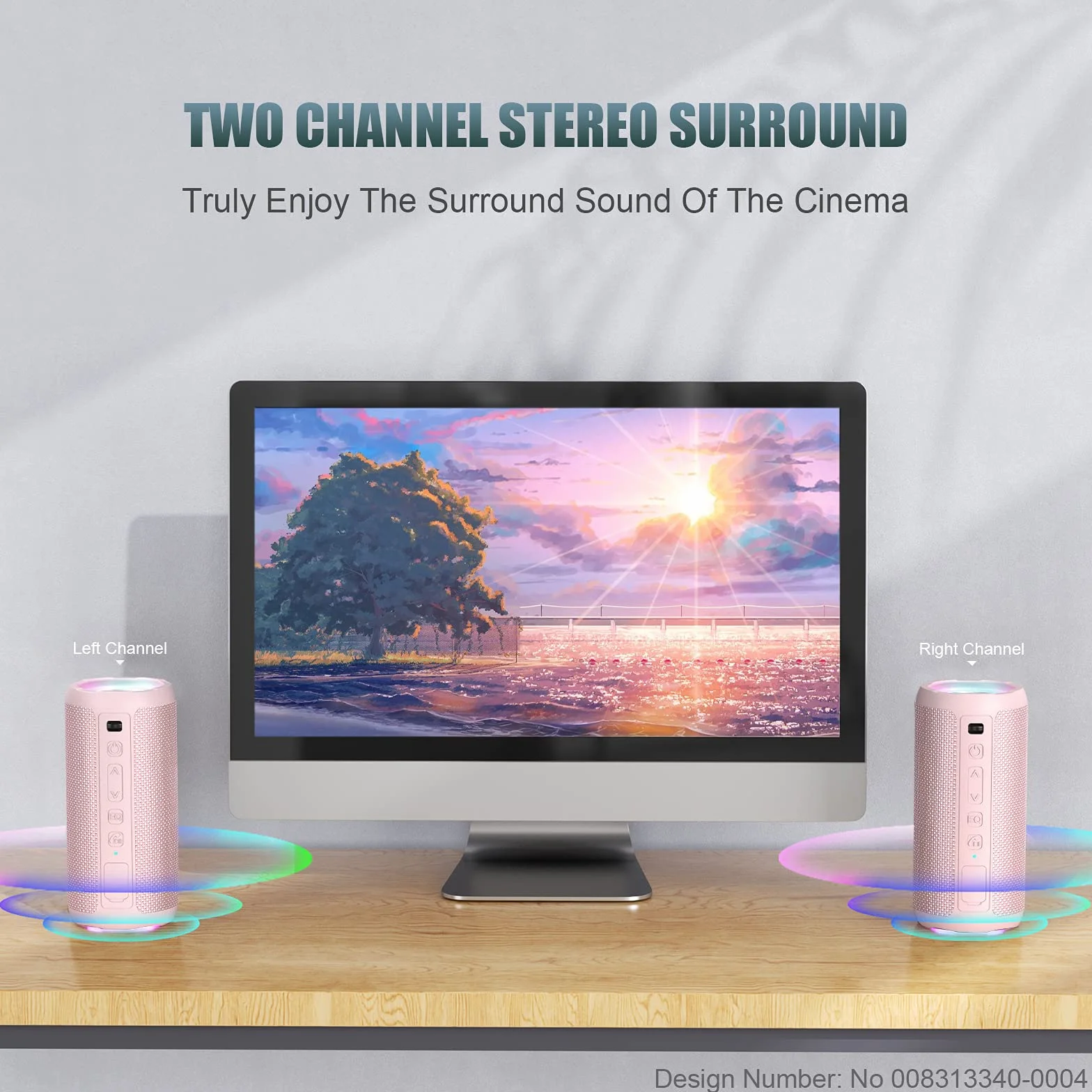 Ortizan Altavoz Bluetooth Potente Portatil X10P Rosa con Luz LED de Color Hay Volumen Alto y Graves Potentes, Apoya Reproducción de Música 30H, Bluetooth 5.3 y IPX7 Impermeable