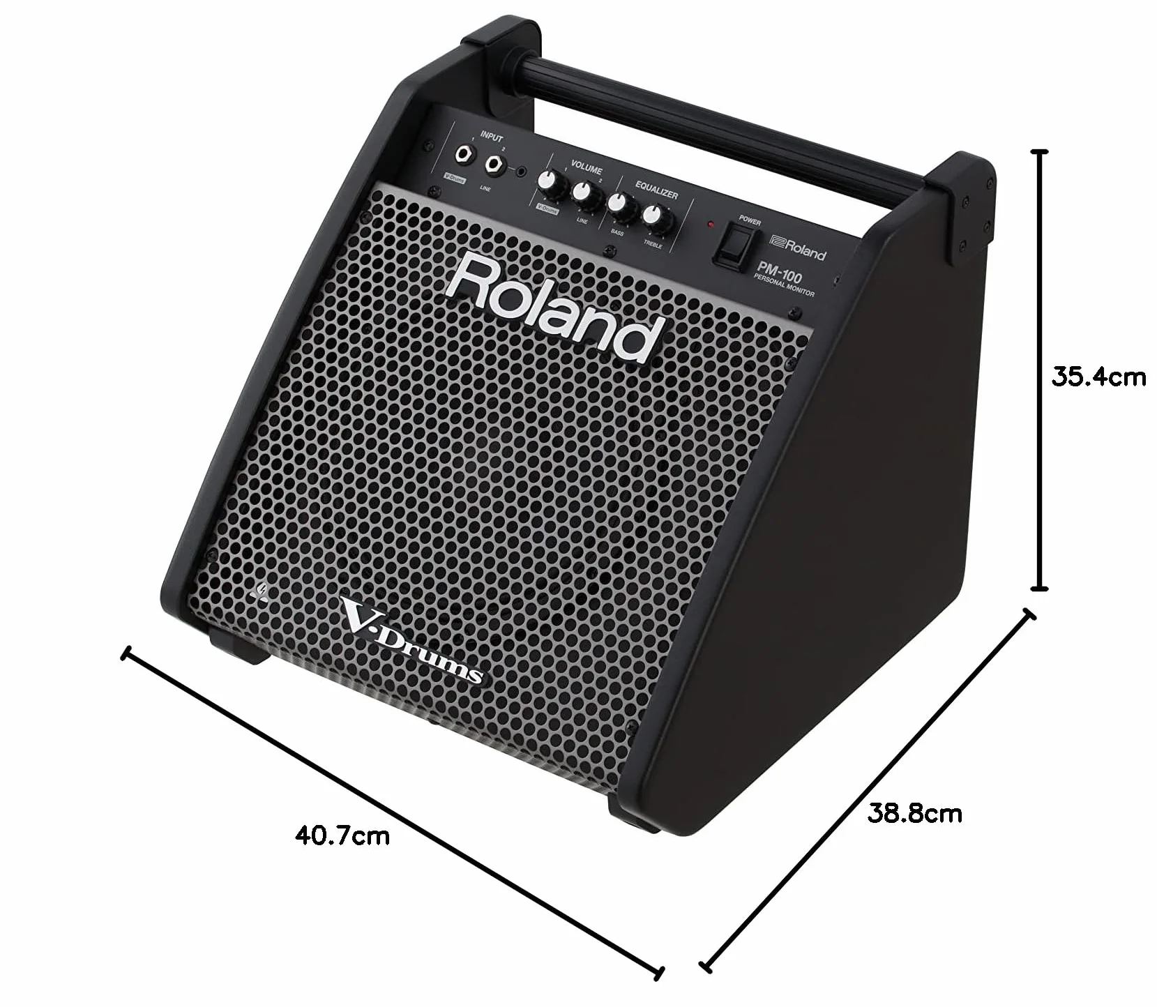 Monitor de percusión Personal Roland PM-100 — 80 vatios de Potencia