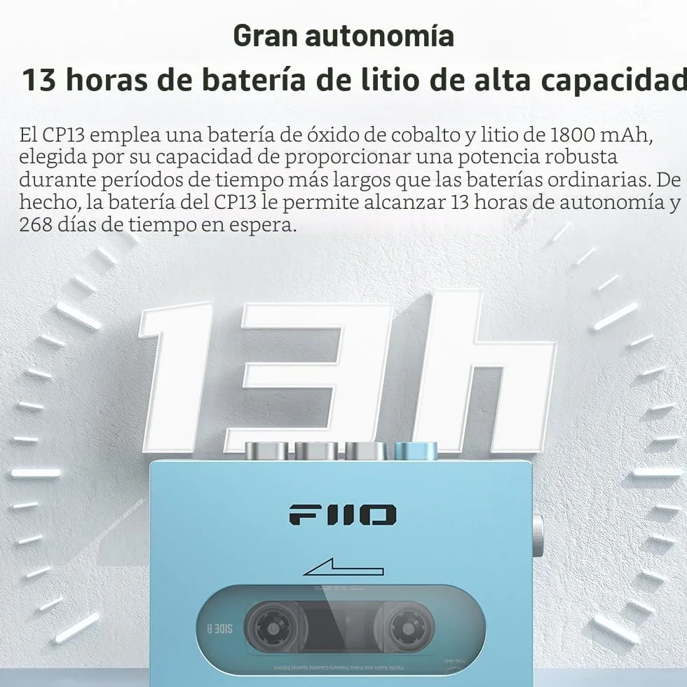 FiiO CP13 Reproductor de Casete Transparente