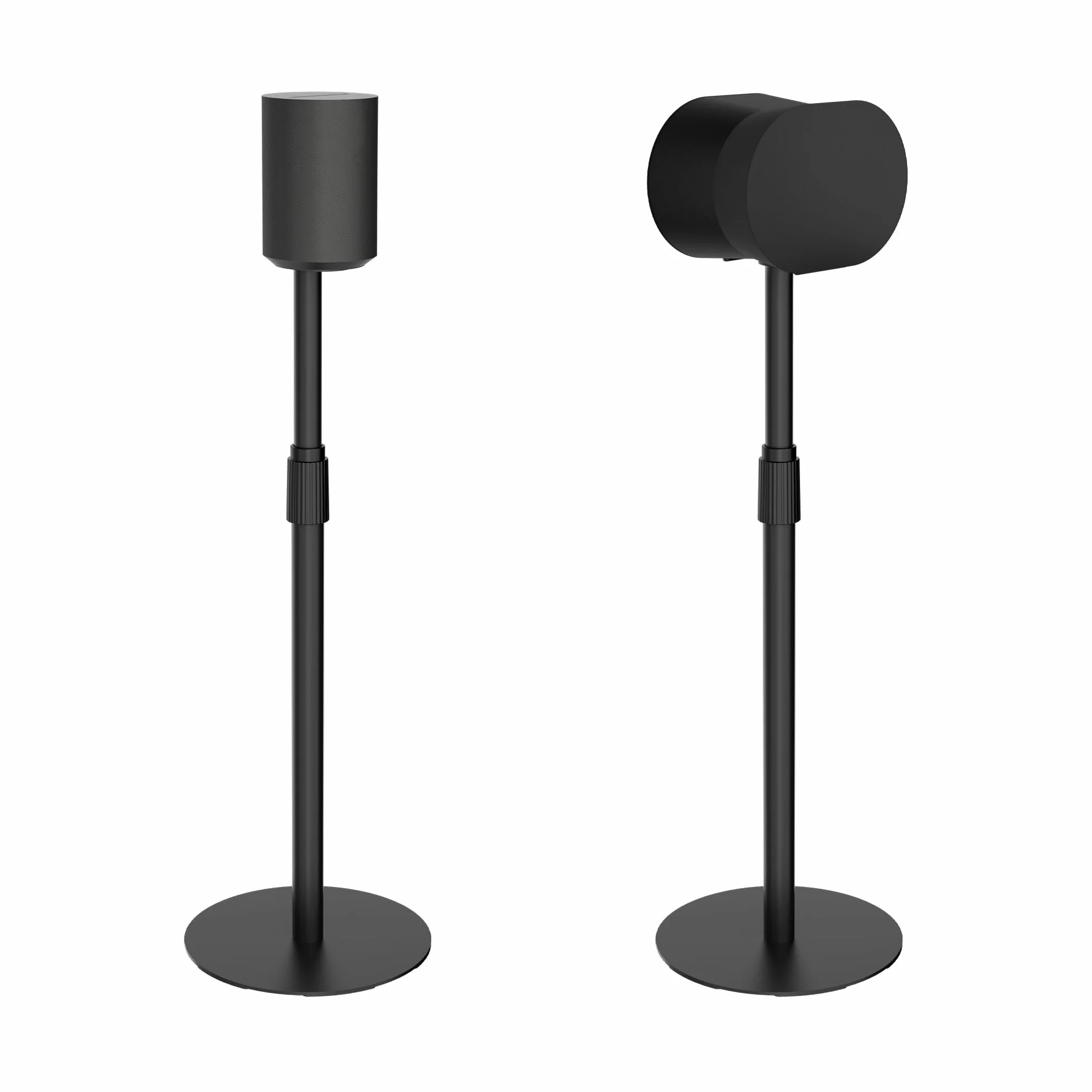 PEGZONE Soportes para Altavoces compatibles con SONOS Era 300 & 100, Juego de 2 Soportes de Suelo de Altura Ajustable de 683 mm a 1082 mm, Cada uno soporta 5 kg, gestión de Cables