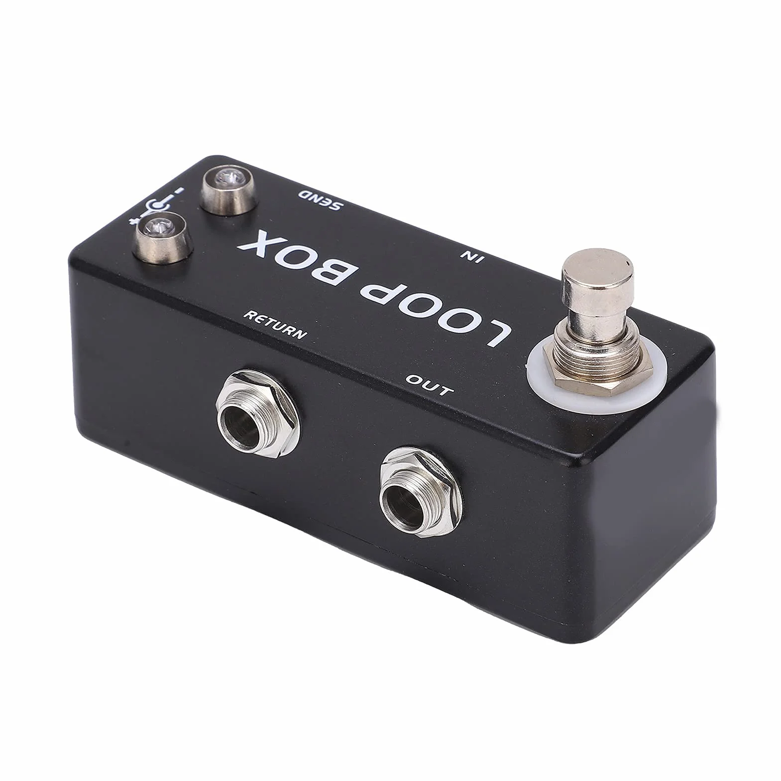 Pedal de Guitarra True Bypass Loop Switcher Pedal de Efectos con Indicador LED para Ajustar para Instrumentos Musicales