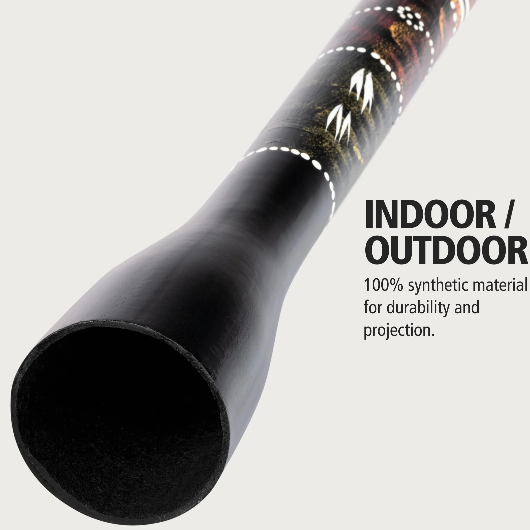 Meinl TSDDG1-BK 36-62 pulgadas de fibra de vidrio de primera calidad extensible Trombón Didgeridoo - Negro