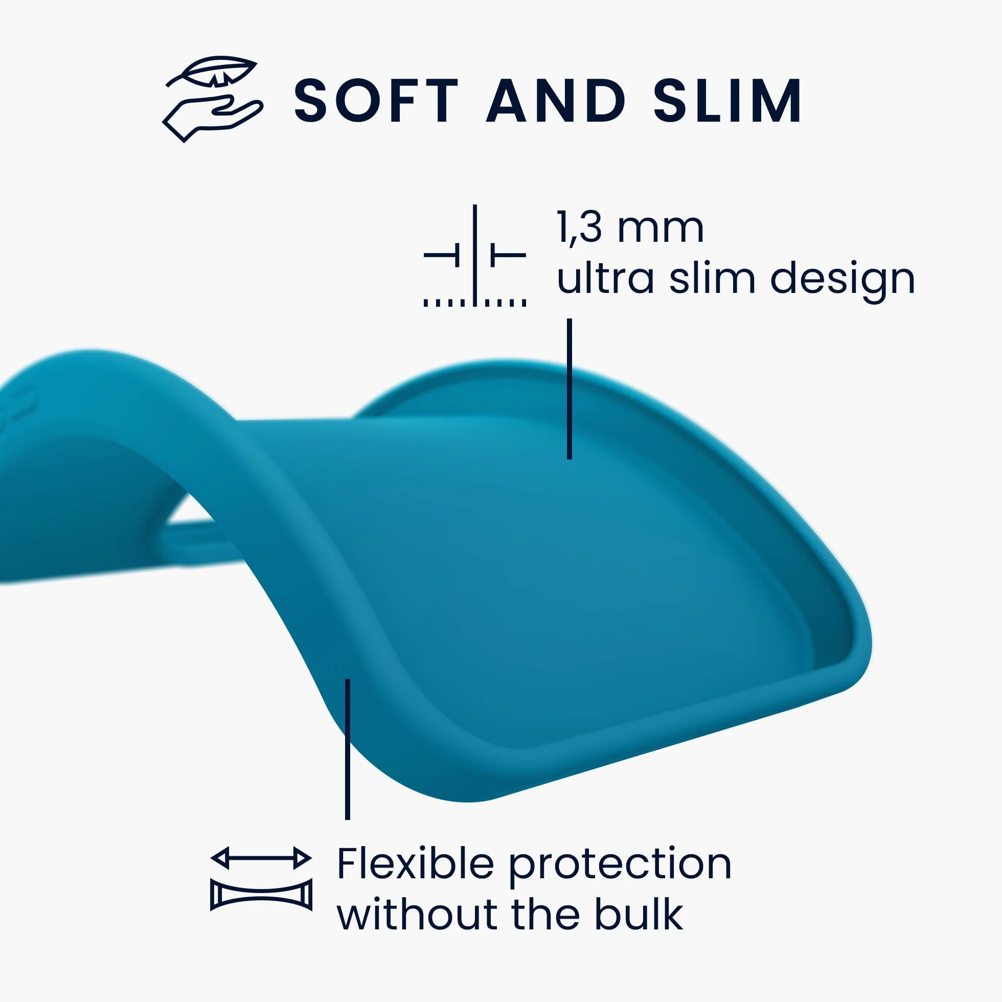 kwmobile Funda Samsung Galaxy A20e Carcasa TPU Silicona Bordes elevados Azul océano