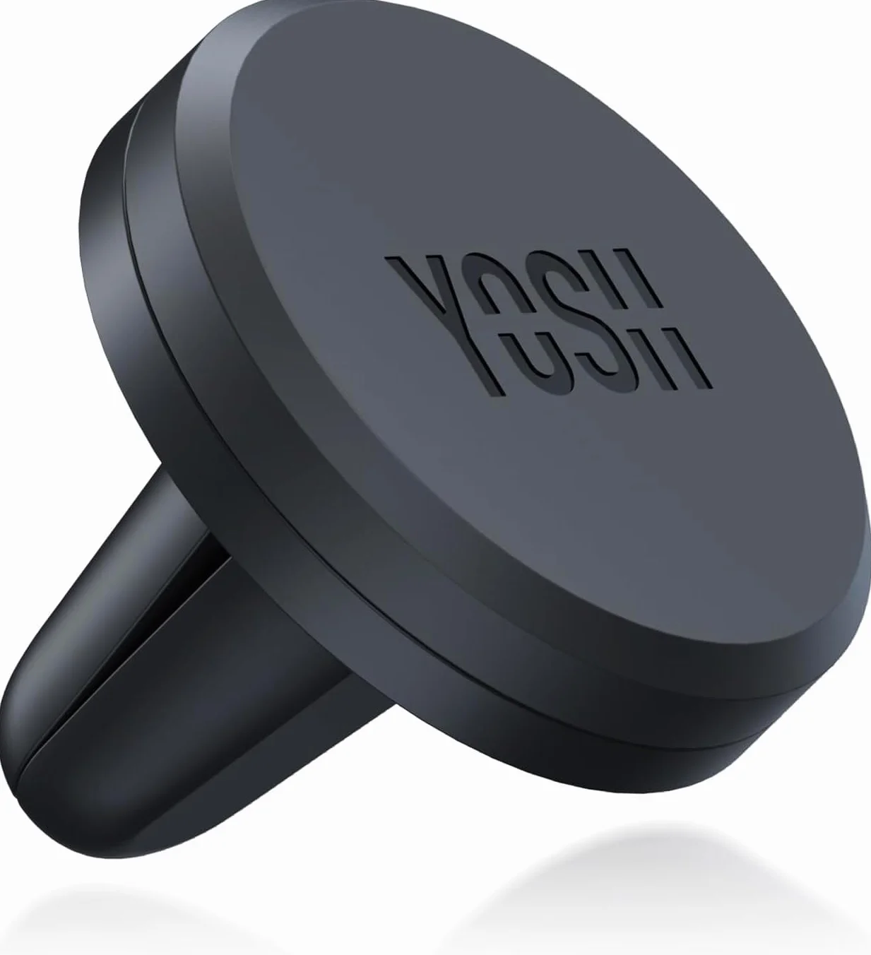 YOSH Soporte Movil Coche Iman, Soporte Magnetico Telefono Coche para Aire Ventilacion, Imanes Mejorados Mas Fuertes & Super Estable, Compatible con iPhone Samsung Huawei, Incluye Placas Metalicas