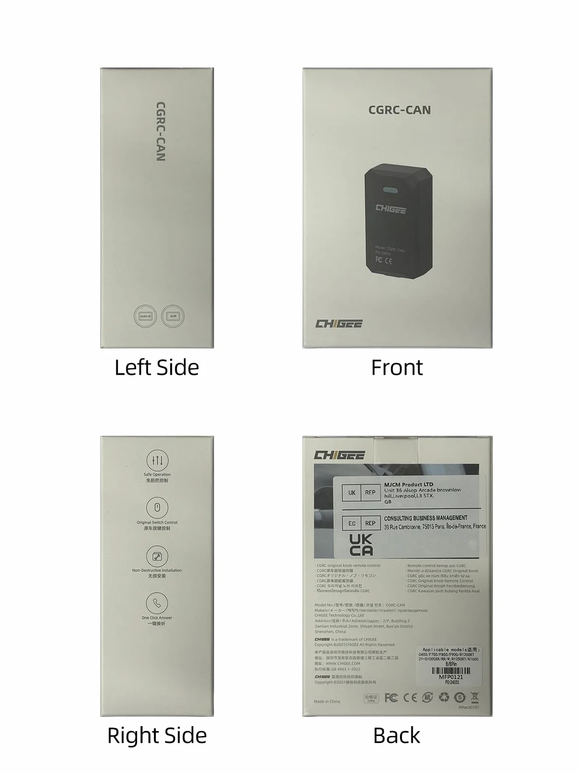 Mando a distancia CAN de 8 pines para CHIGEE AIO-5 Series