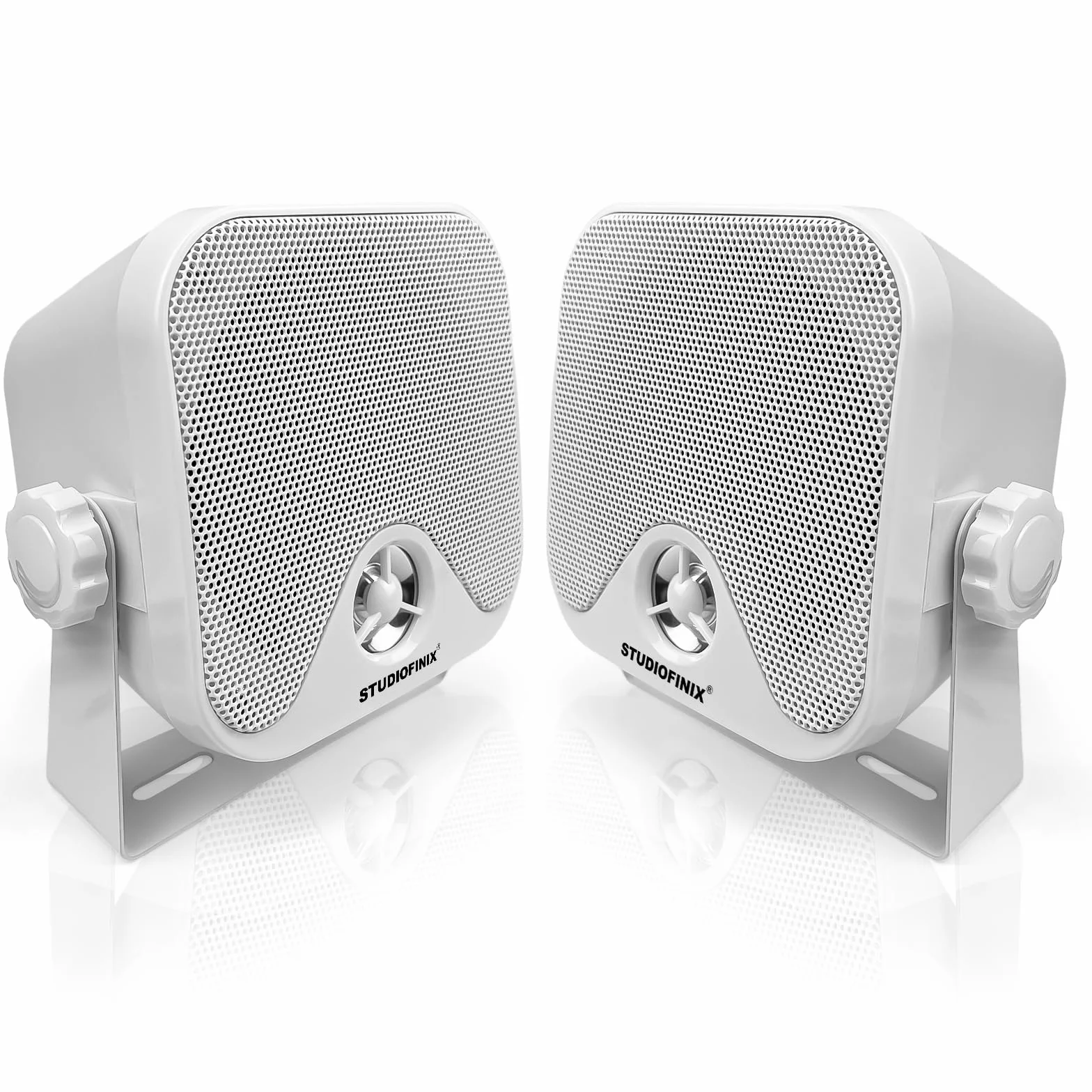 STUDIOFINIX 100W 10.2cm Marino Impermeable Altavoces Estéreo para ATV UTV Barco