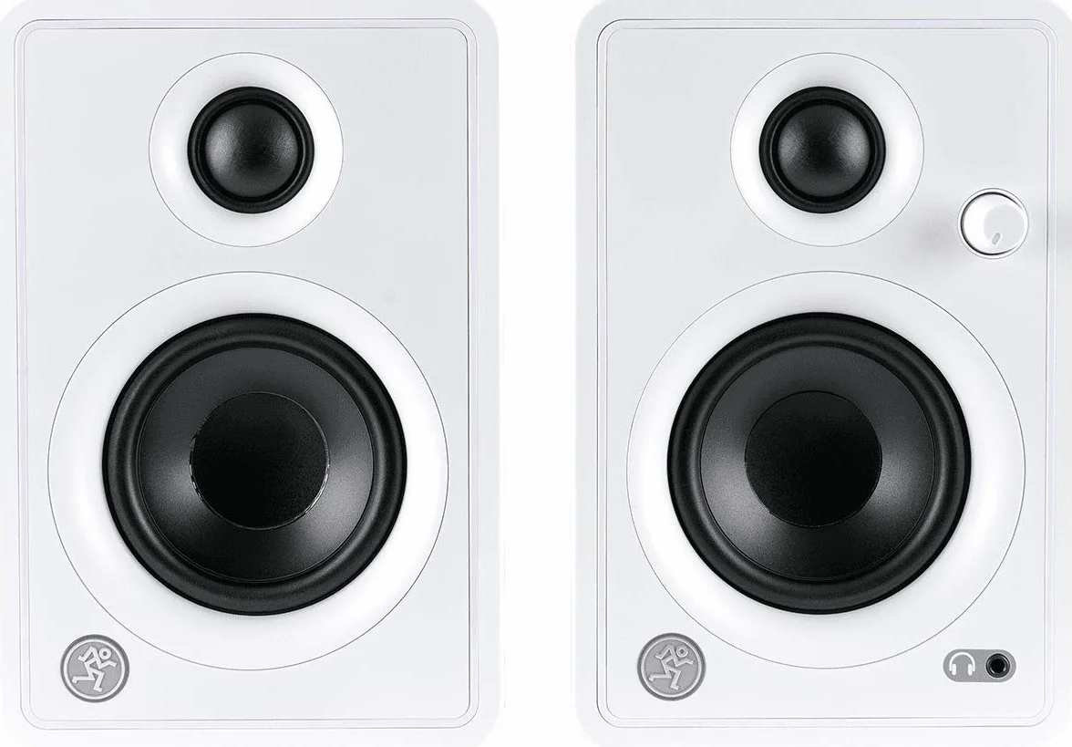 Mackie CR Active 50W 3" Altavoces de Monitorización Activos CR (Pareja) - Blanco Edición Limitada