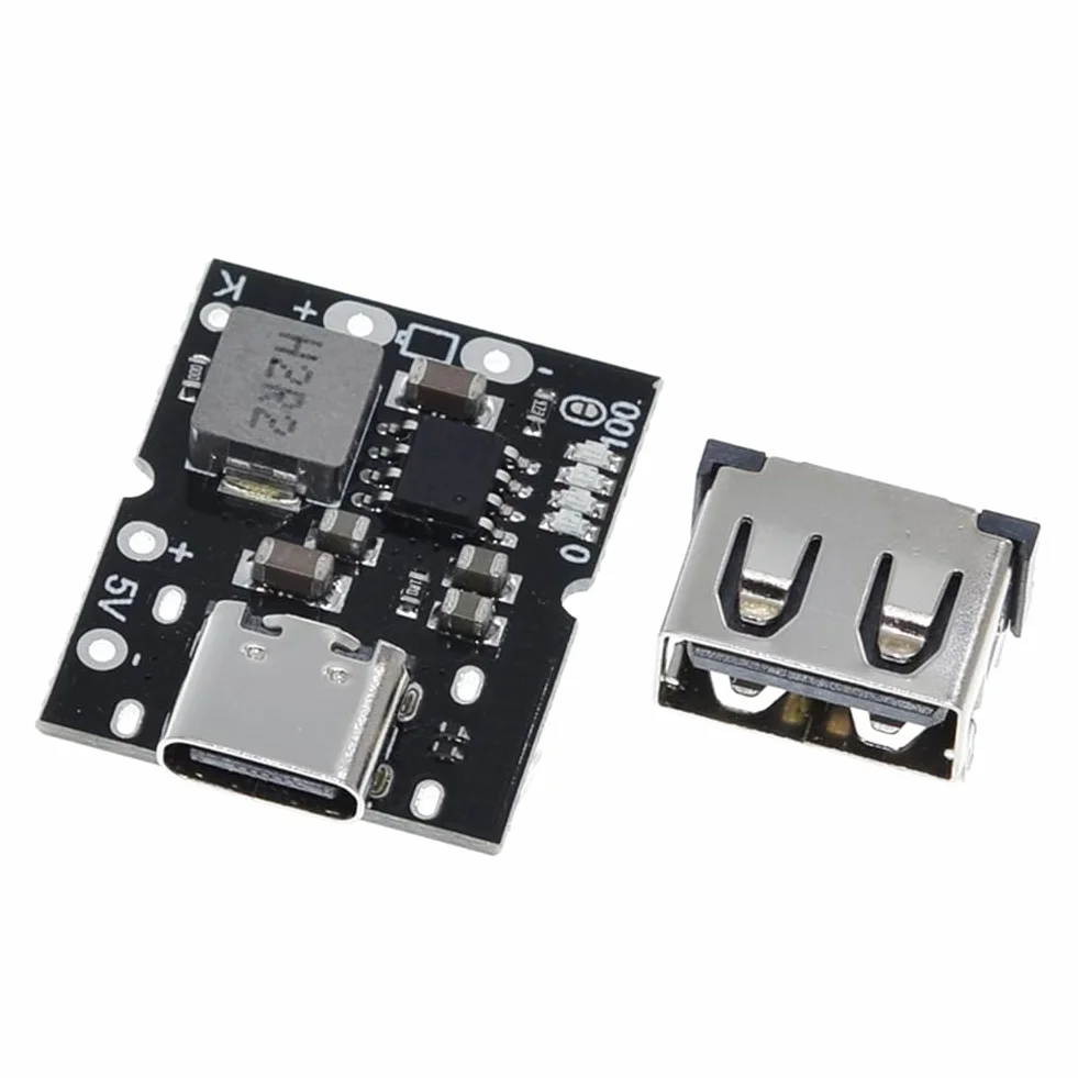 Tipo C USB 5 V 2 A Boost Convertidor Step-Up Módulo de Potencia Placa de Carga de Batería de Litio Cargador DIY Fácil Instalación Fácil de Usar Sin Soldadura