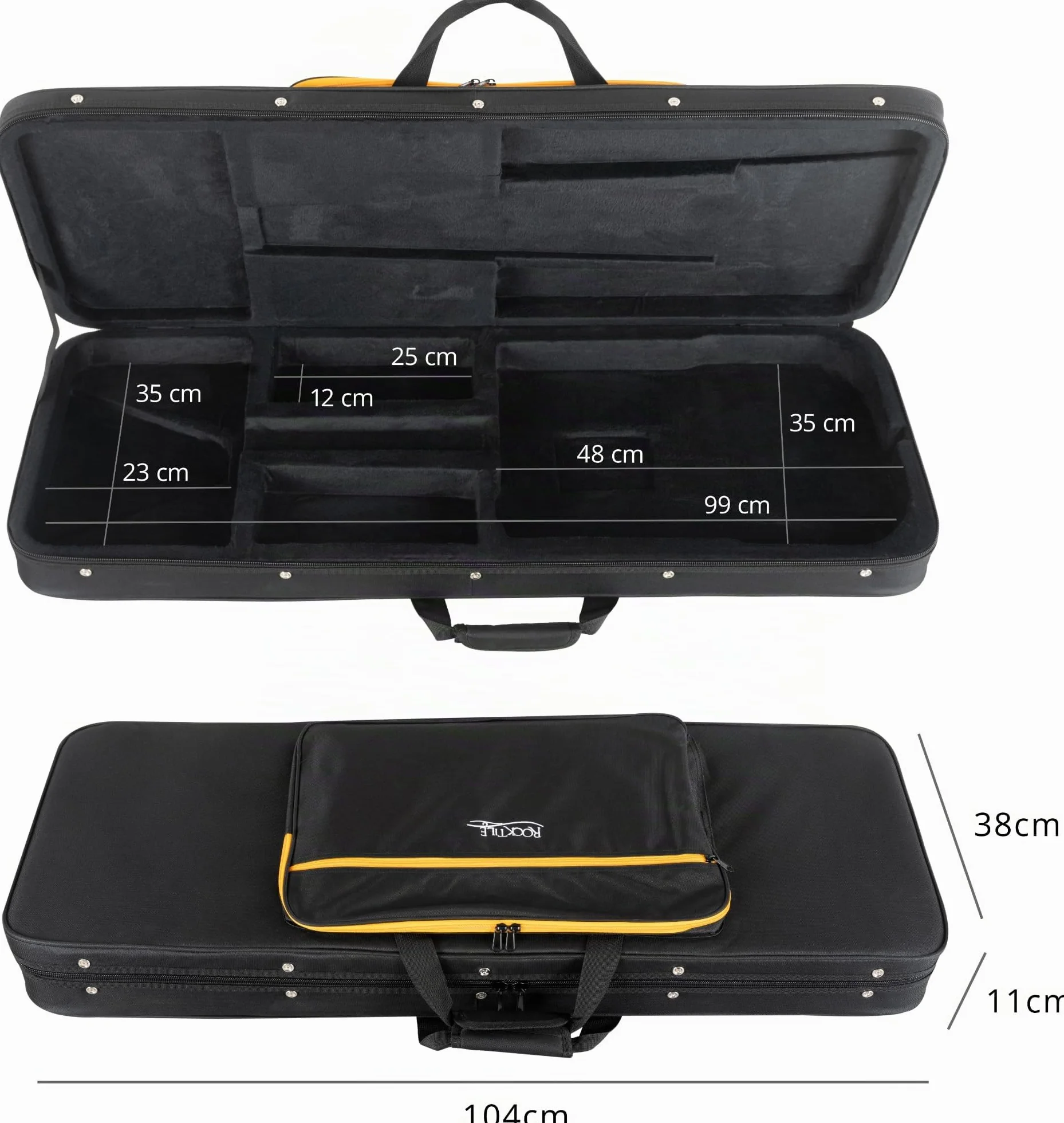 ROCKTILE EGSCR-1122BK Softcase para Guitarra Eléctrica - Maletín Ligero y Práctico para Todas Las Guitarras Eléctricas Comunes