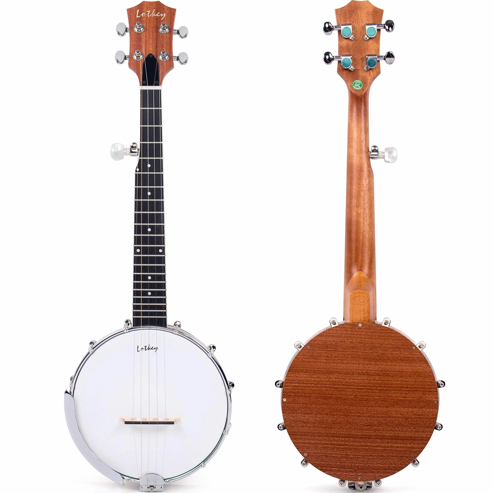 Kit de 5 cuerdas para banjo tenor 66 cm para principiantes profesionales con cuerdas adicionales, correa, púas, afinador y estuche de transporte